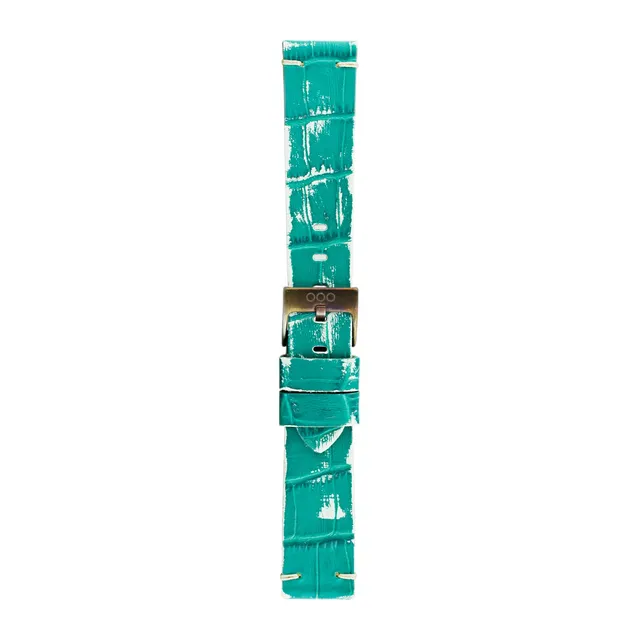 Out Of Order Mint Croco cinturino pelle 20 mm verde