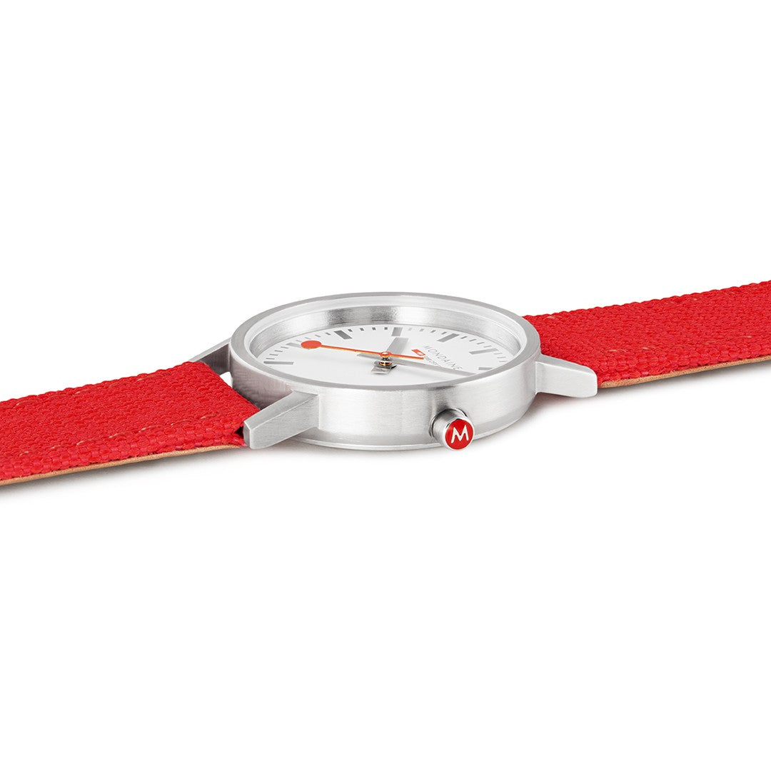 Mondaine Classic Rosso 30mm orologio quarzo