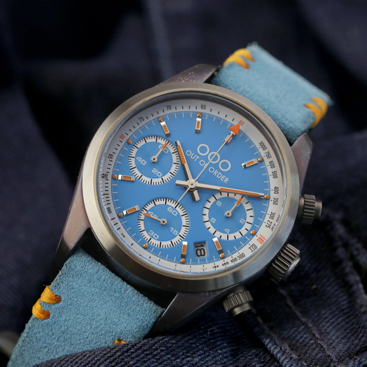 Out Of Order Sporty Azure Cronografo orologio blu 40 mm