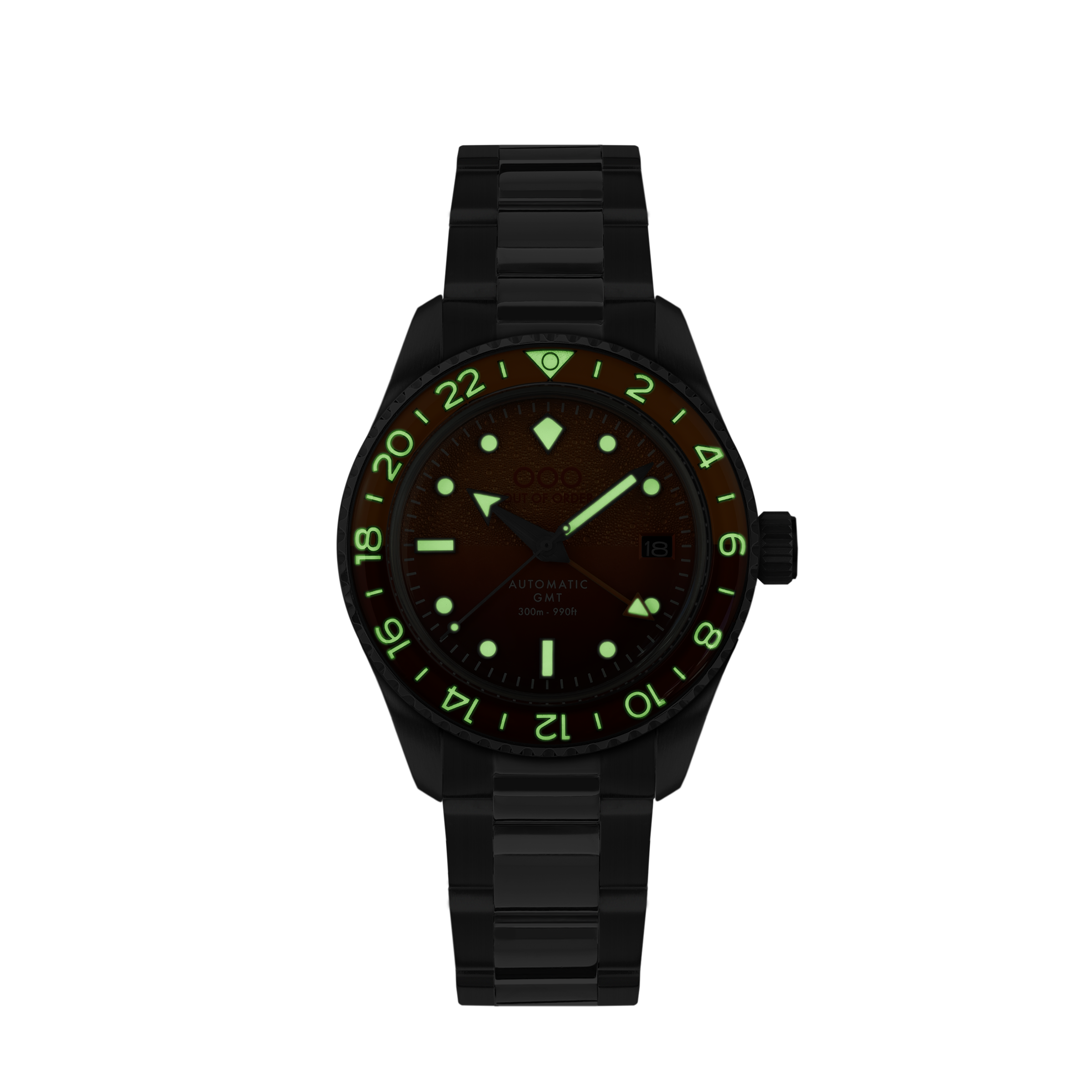 Out Of Order Shaker Negroni orologio automatico GMT 40 mm arancione