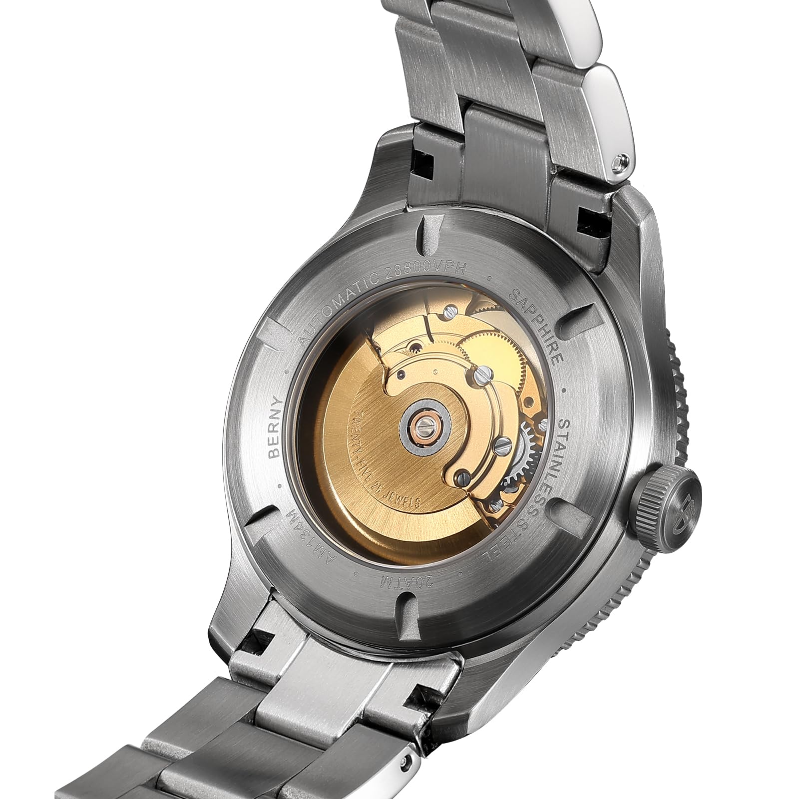 Berny Diver orologio automatico acciaio 20 ATM C3