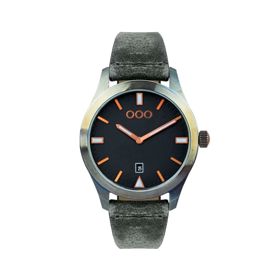 Out Of Order 143 Black orologio quarzo 40 mm pelle nero