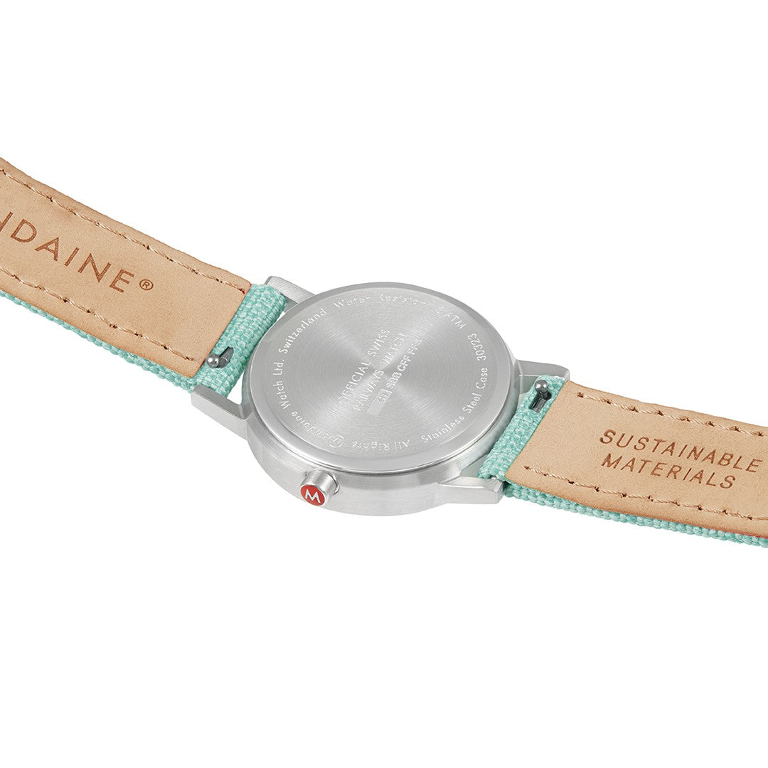 Mondaine Classic Verde Acqua orologio 30mm quarzo