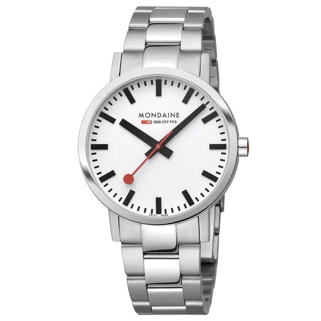 Mondaine Classic 40mm orologio acciaio Swiss Made