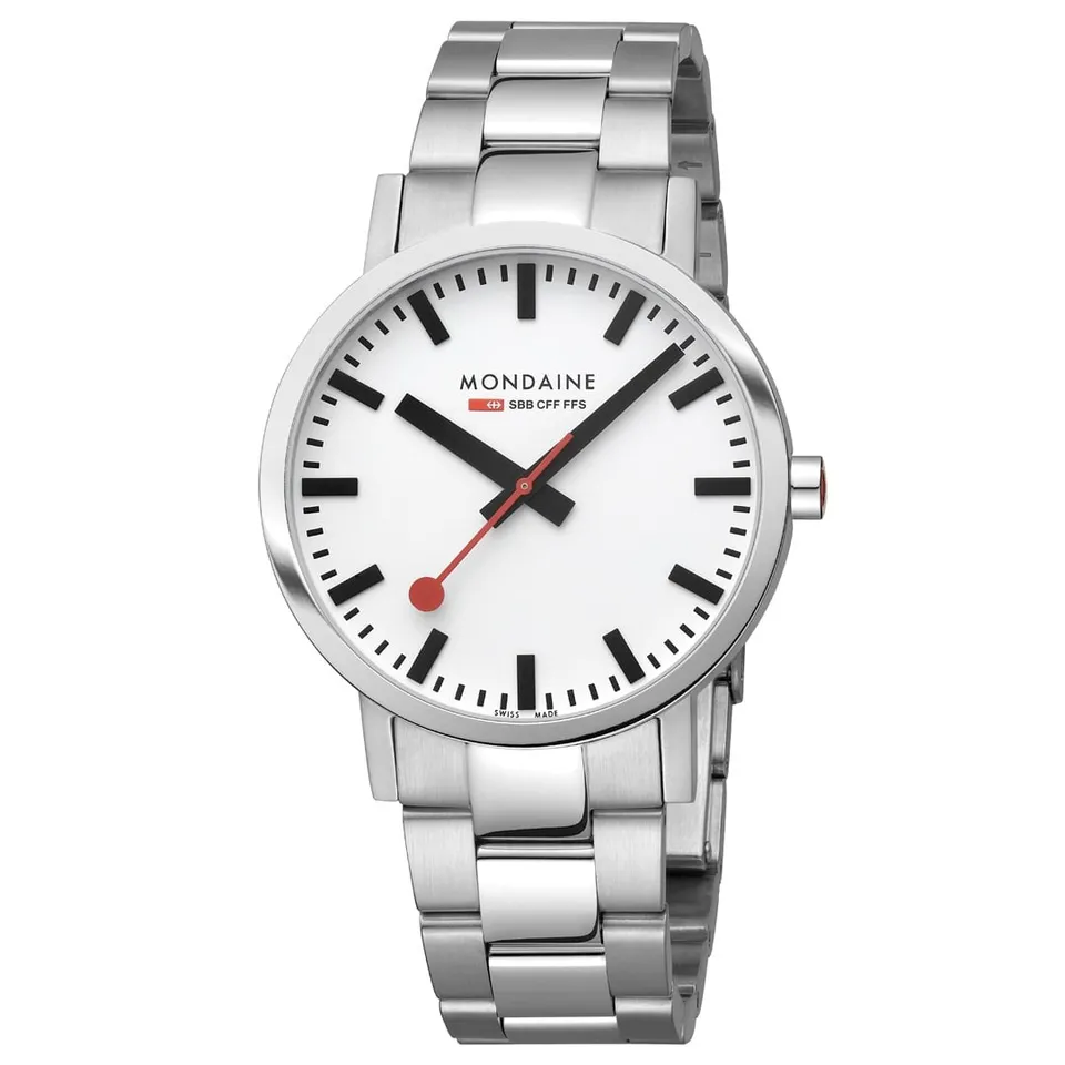 Mondaine Classic 40mm orologio acciaio Swiss Made