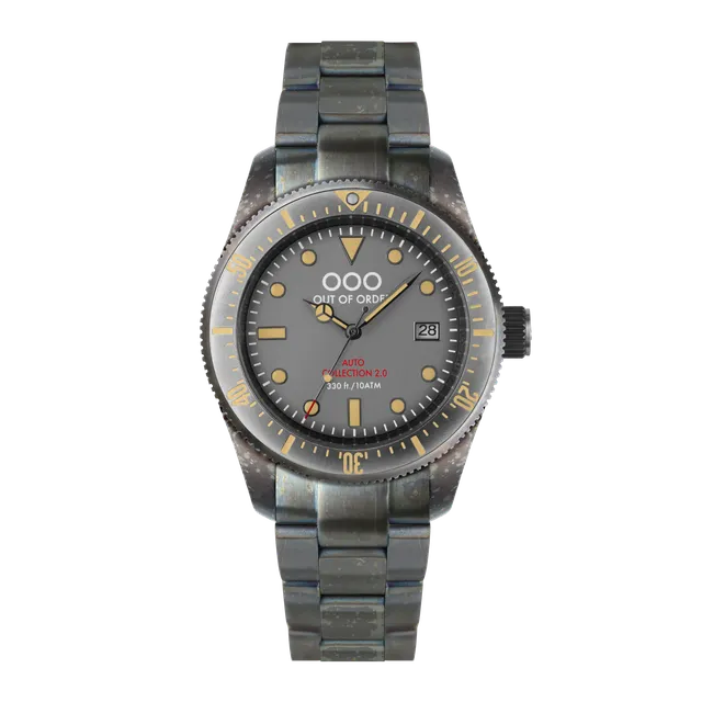 Out Of Order Auto 2.0 Grey orologio automatico 44 mm grigio acciaio