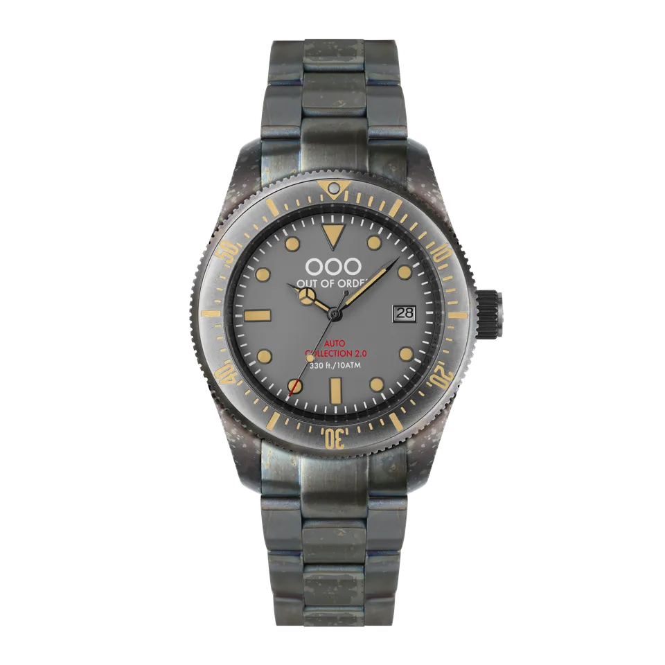 Out Of Order Auto 2.0 Grey orologio automatico 44 mm grigio acciaio