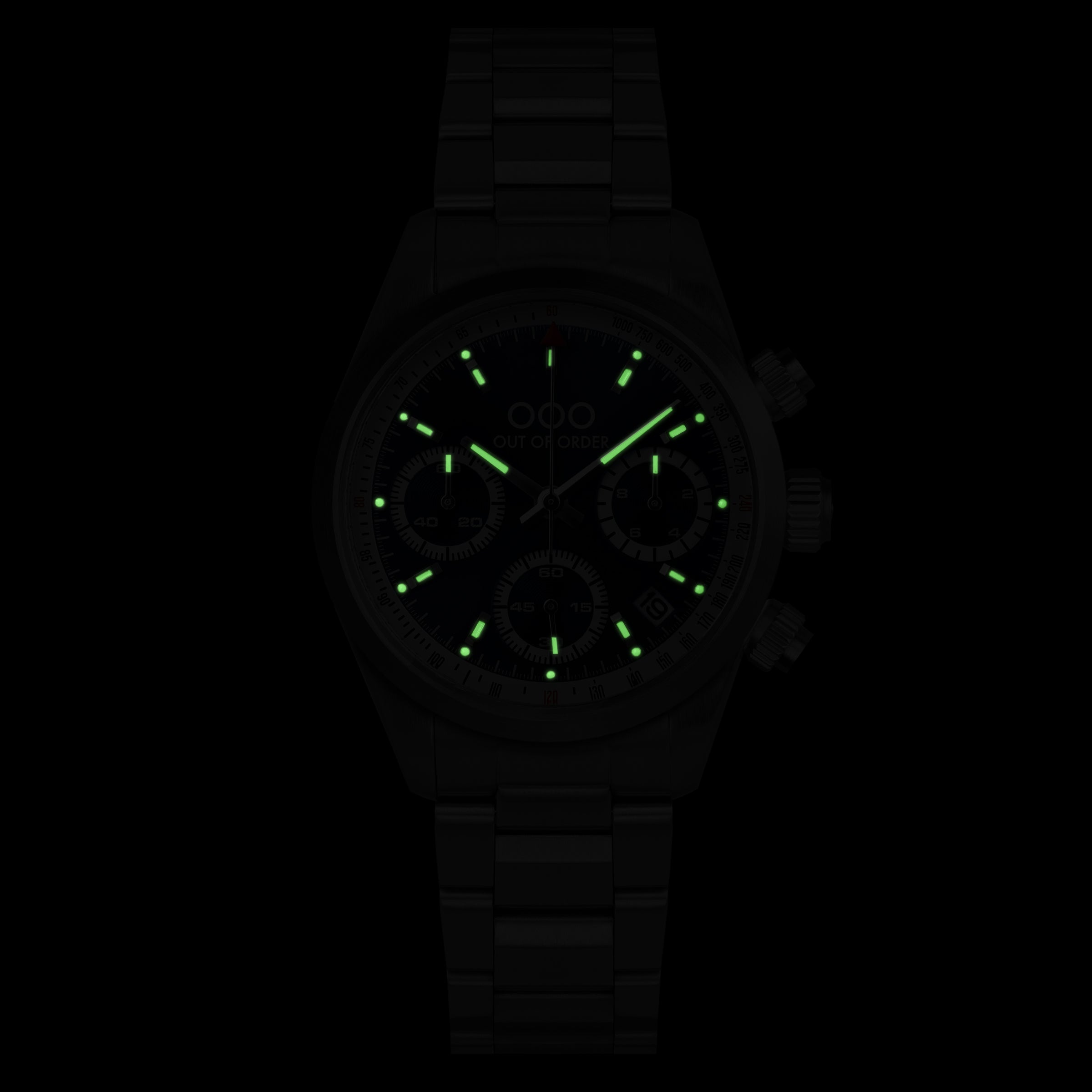 Out Of Order Sporty Cronografo quarzo 40mm blu acciaio