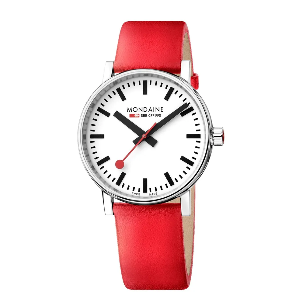 Mondaine evo2 Big Rosso 40 mm orologio quarzo