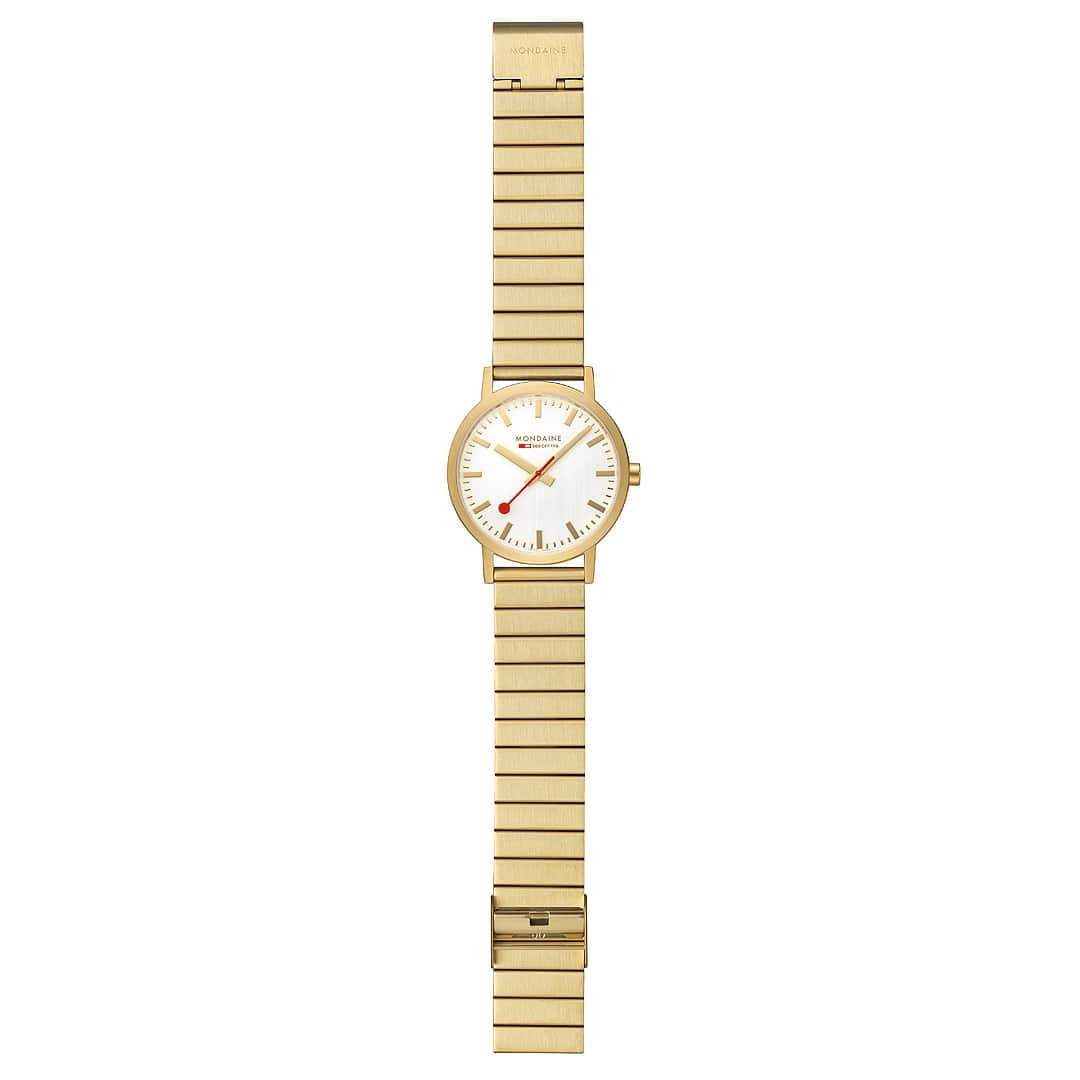 Mondaine Classic Oro Orologio 40 mm Acciaio Gold
