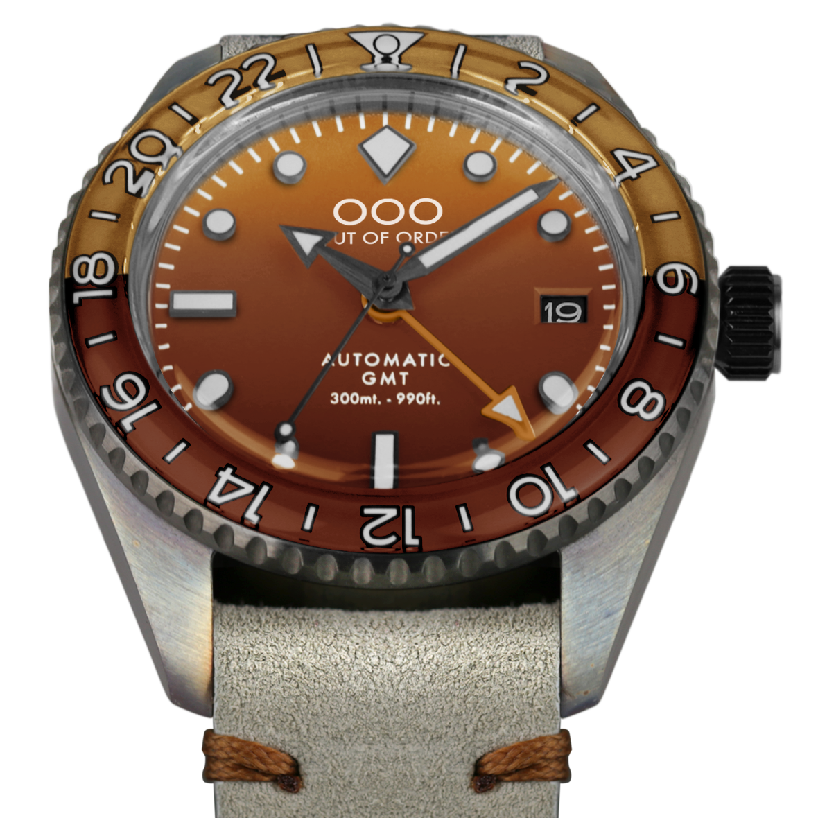 Out Of Order Shaker Scotch GMT automatico 40mm marrone