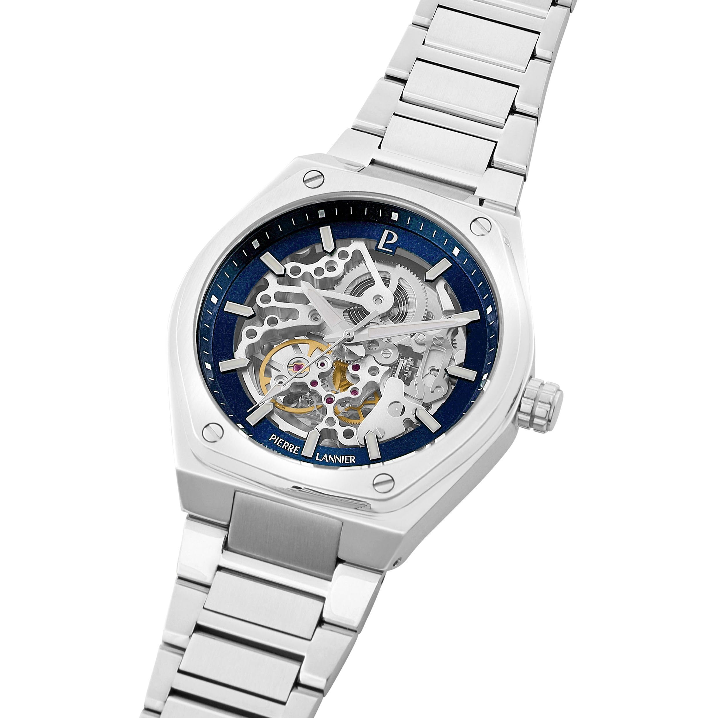 Pierre Lannier Automatic Orologio Automatico 42,5 mm Acciaio