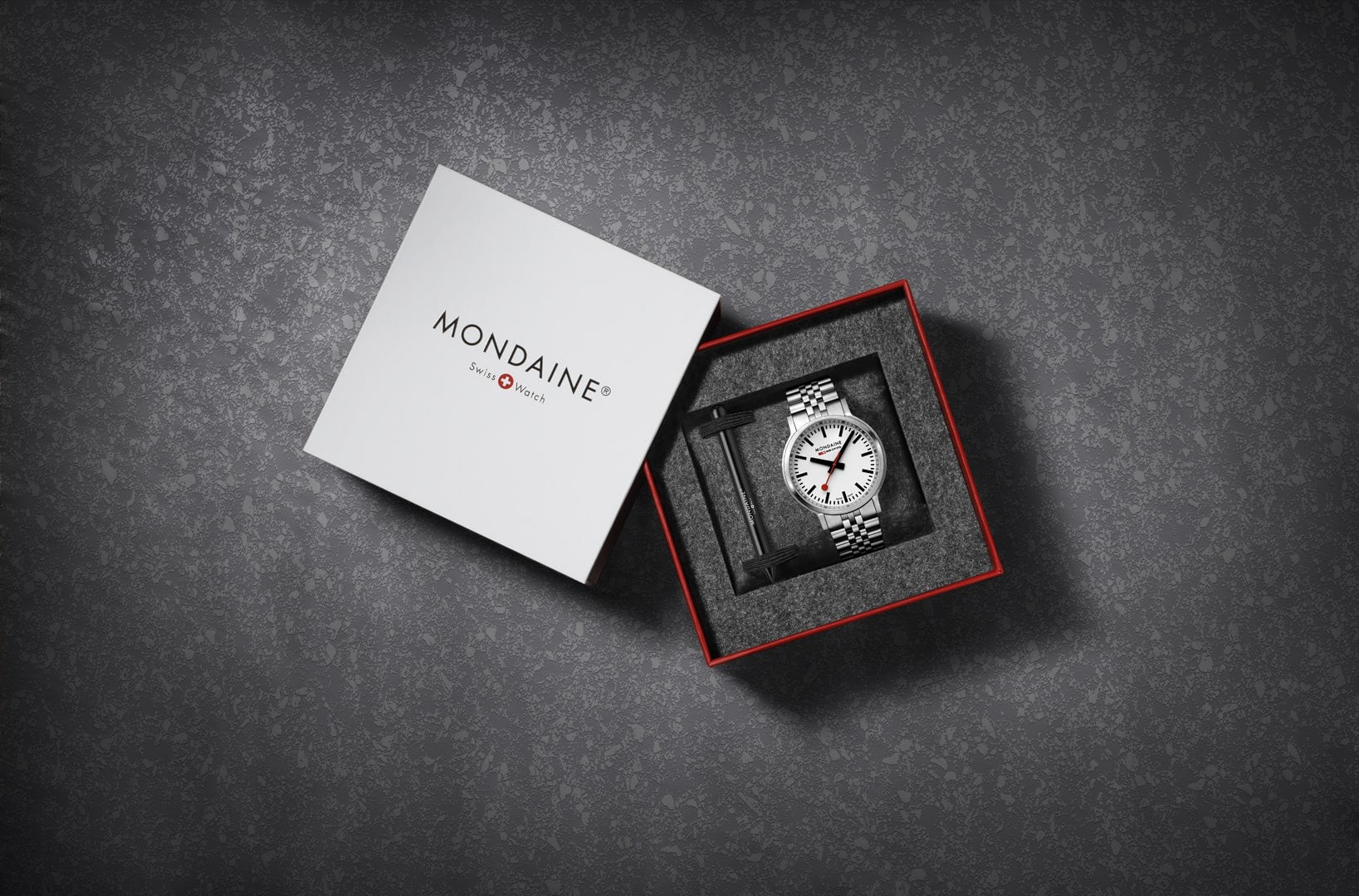 Mondaine Stop2go Backlight 41mm orologio acciaio
