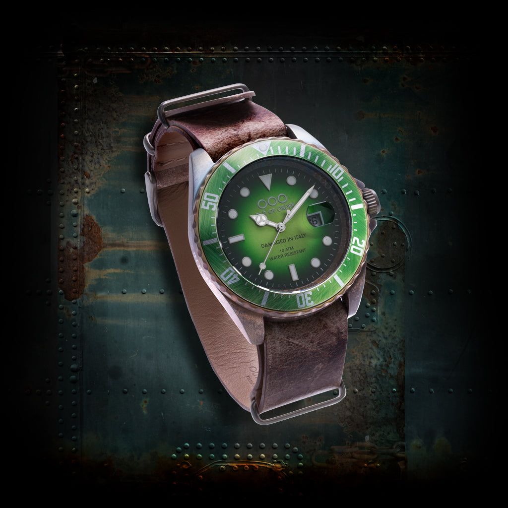 Out Of Order Scorpione Green orologio quarzo 44 mm
