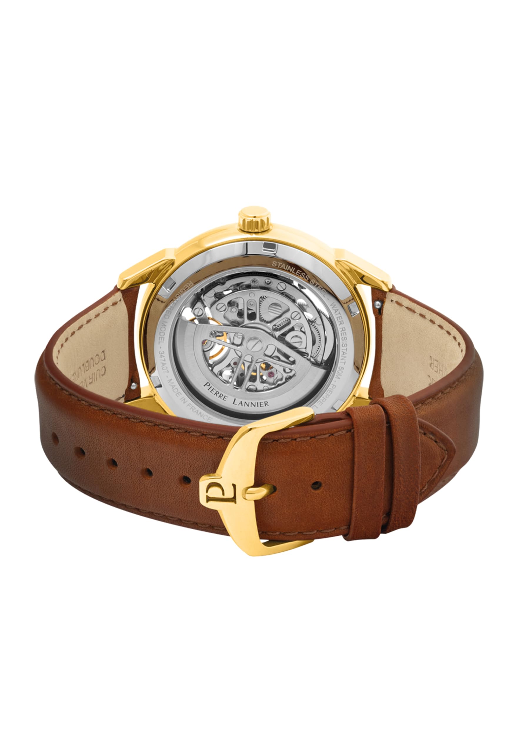 Pierre Lannier Monarck Orologio Automatico 43 mm Pelle Acciaio