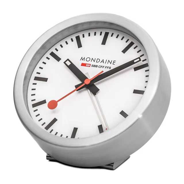 Mondaine Sveglia Argento 12,5cm orologio quarzo tavolo