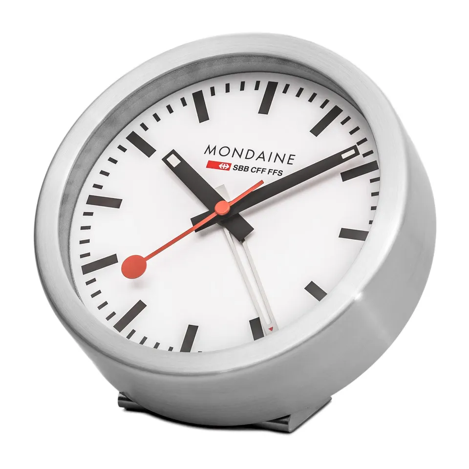 Mondaine Sveglia Argento 12,5cm orologio quarzo tavolo