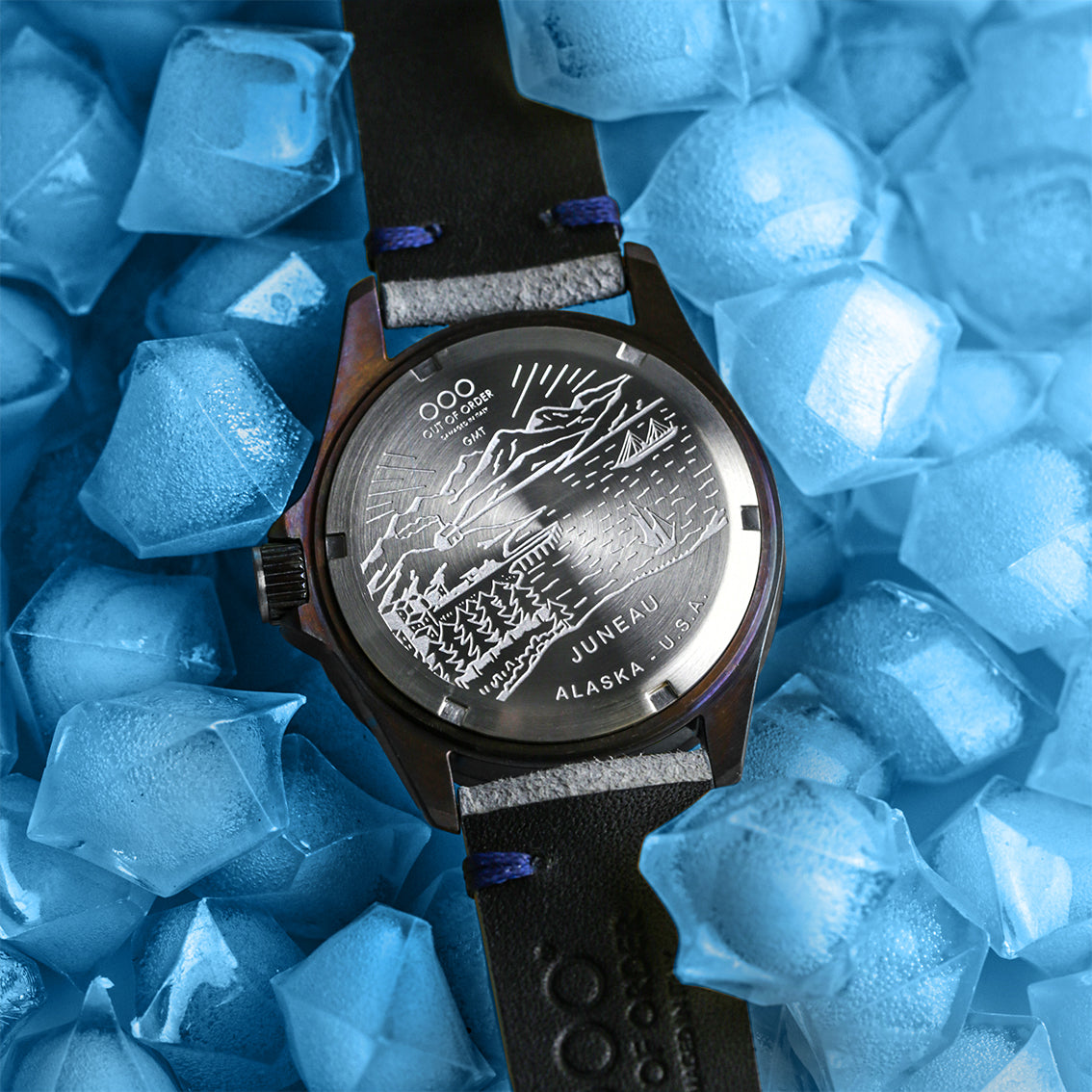 Out Of Order GMT Juneau orologio quarzo 44mm madreperla