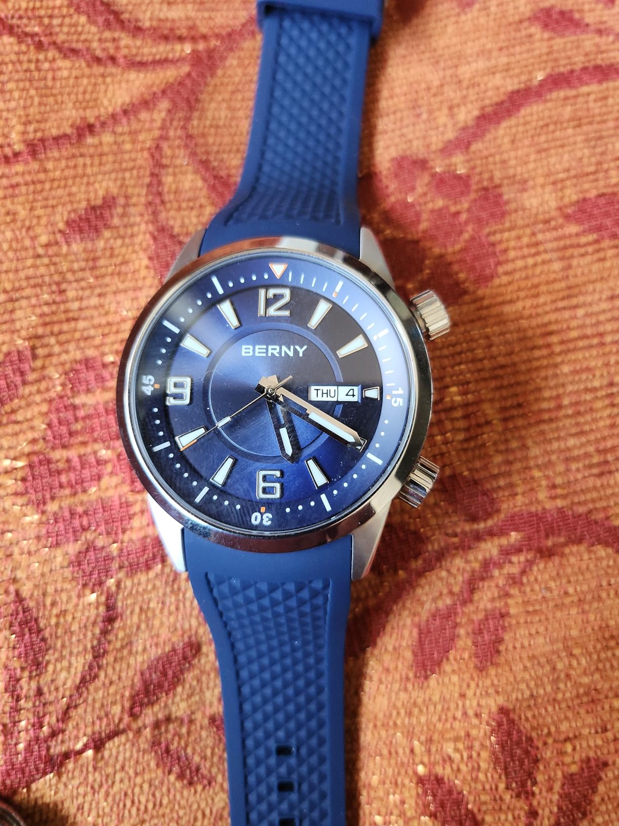 Berny Dive HV600 Orologio Uomo Nero Automatico 20ATM