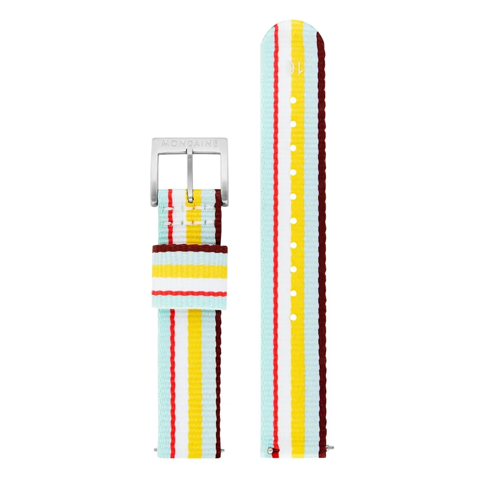 Mondaine Cinturino Tessuto Multicolore 16 mm