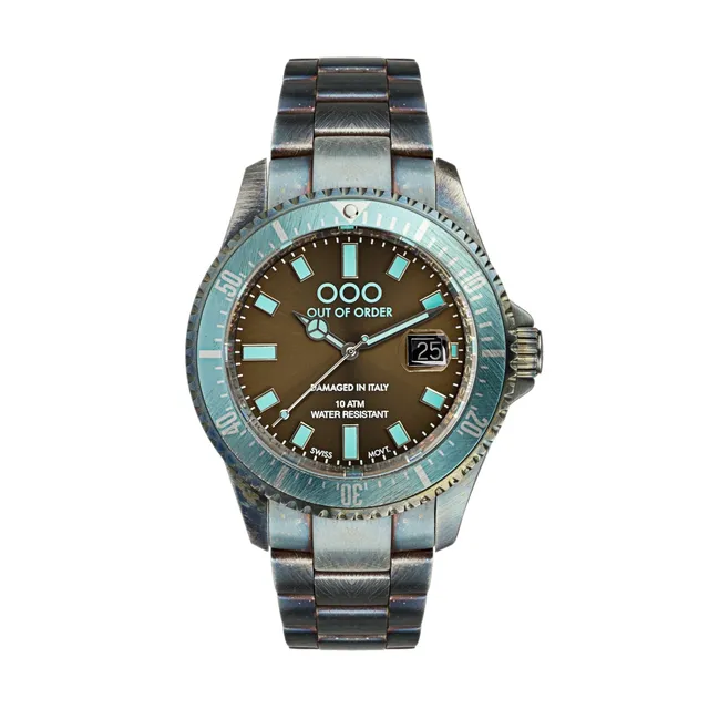 Out Of Order Casanova orologio quarzo 44 mm marrone