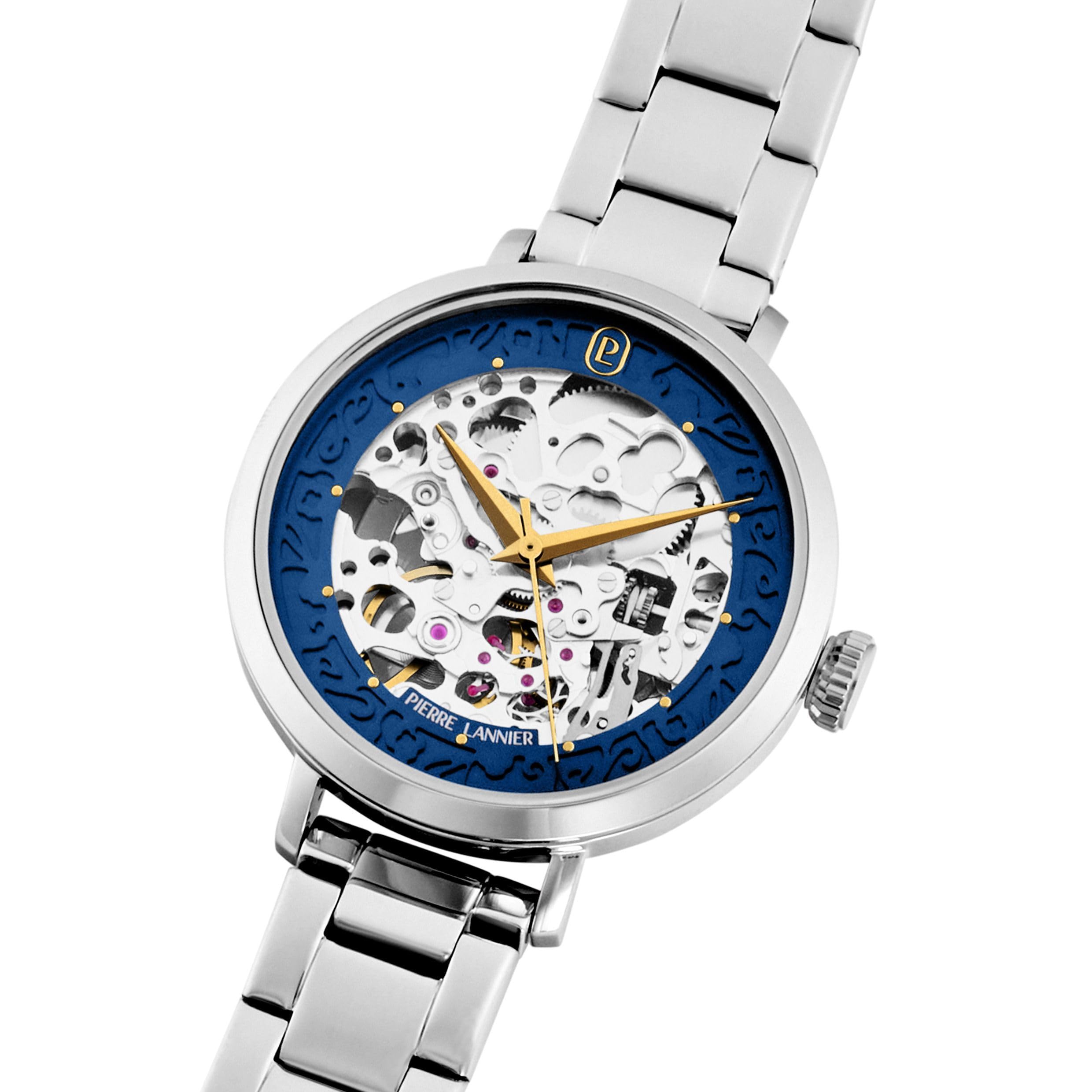 Pierre Lannier Automatic orologio automatico 35 mm acciaio