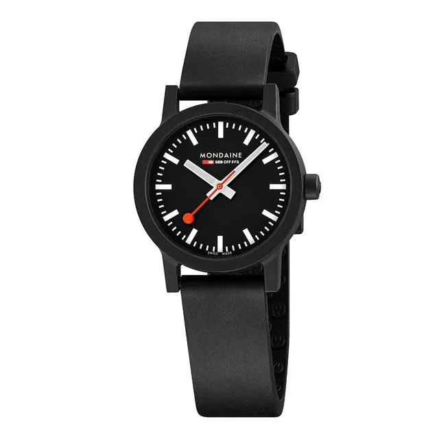 Mondaine Essence Nero 32mm orologio quarzo