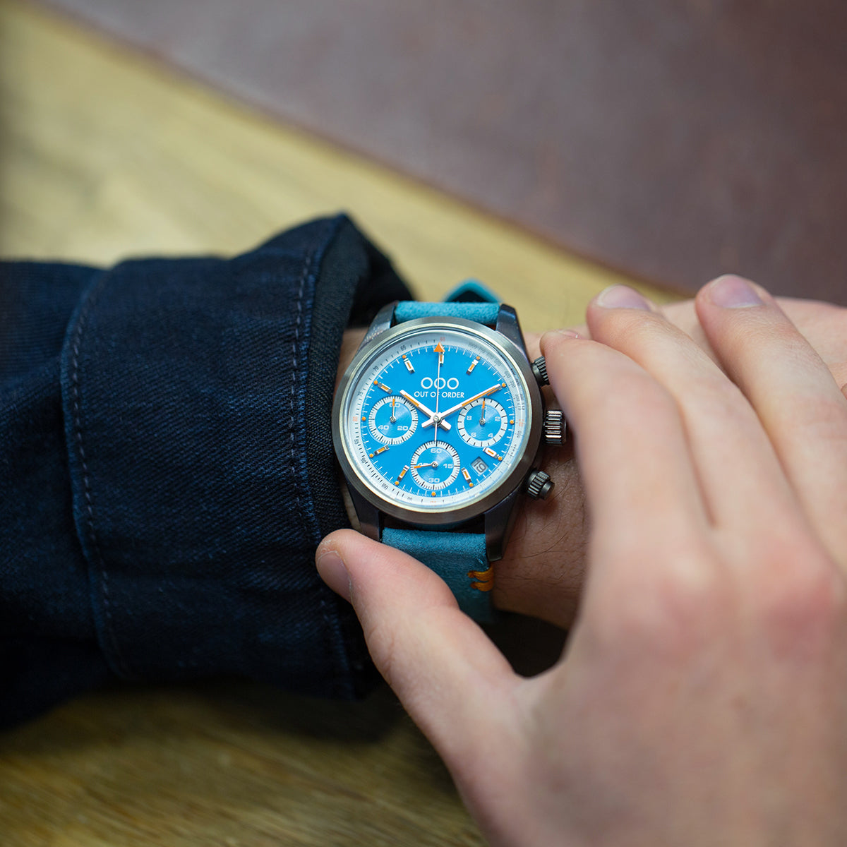Out Of Order Sporty Azure Cronografo orologio blu 40 mm