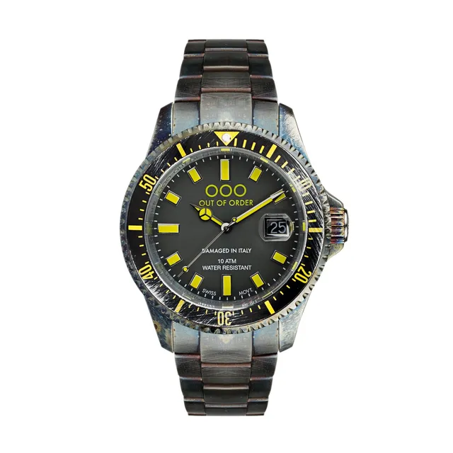 Out Of Order Casanova orologio quarzo nero 44 mm