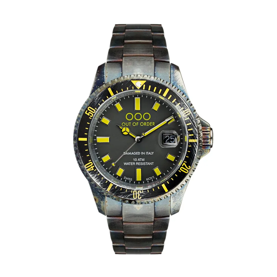 Out Of Order Casanova orologio quarzo nero 44 mm