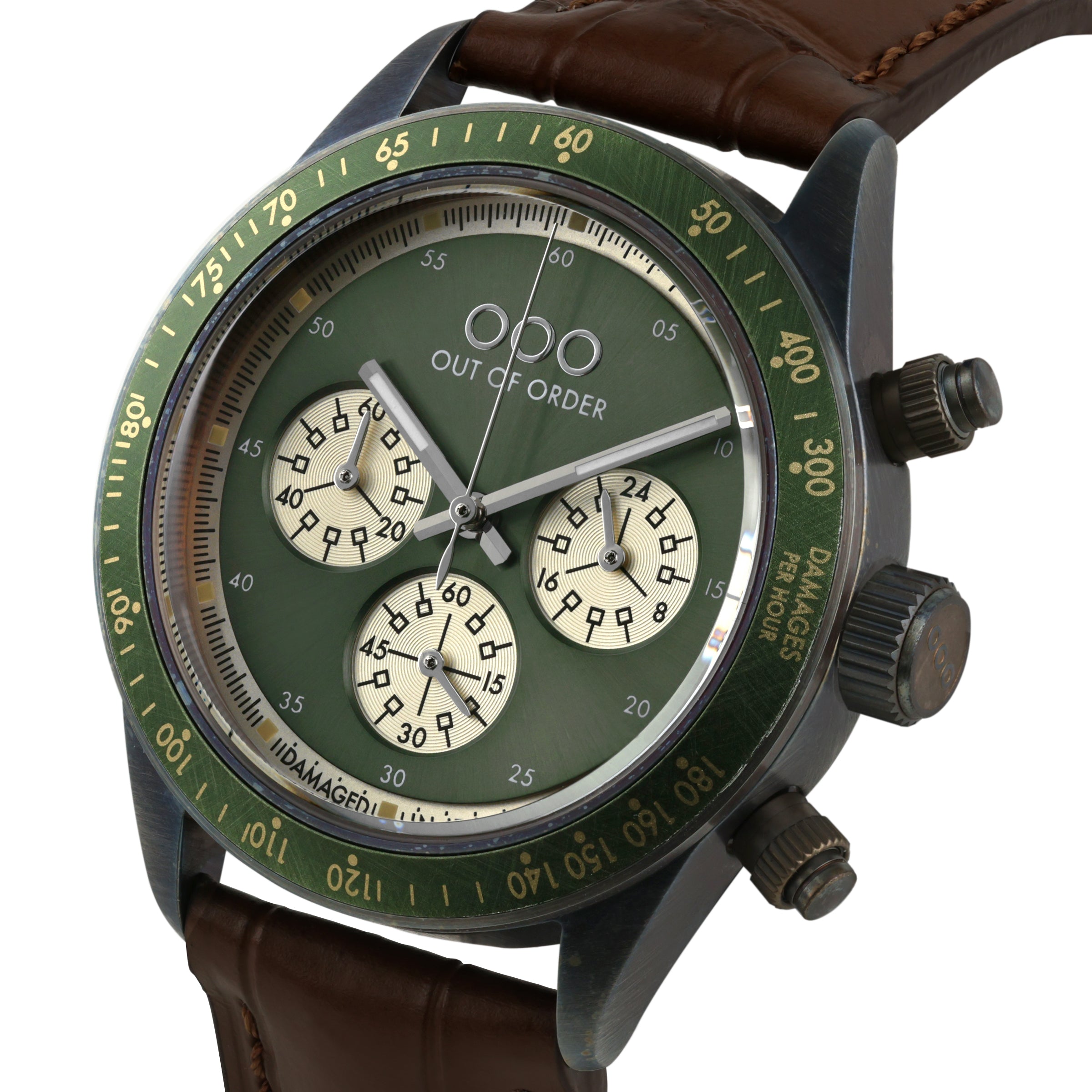 Out Of Order Supervintage Safari Bronze cronografo verde 42 mm