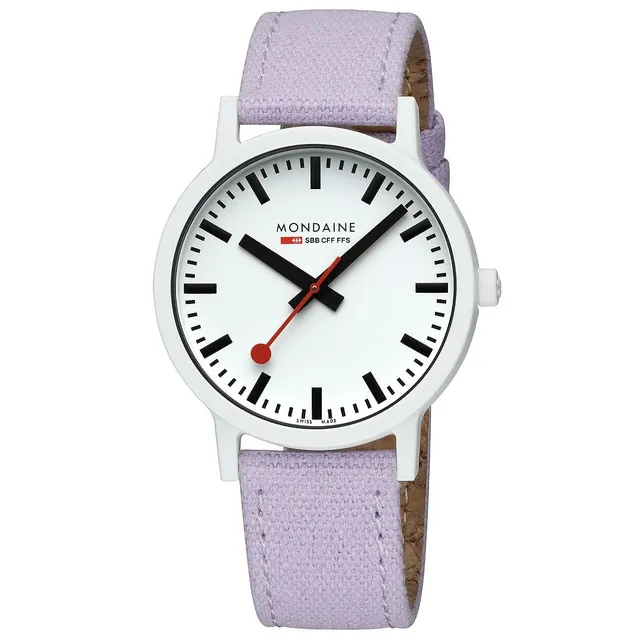 Mondaine Essence Lilla orologio tessuto 41 mm