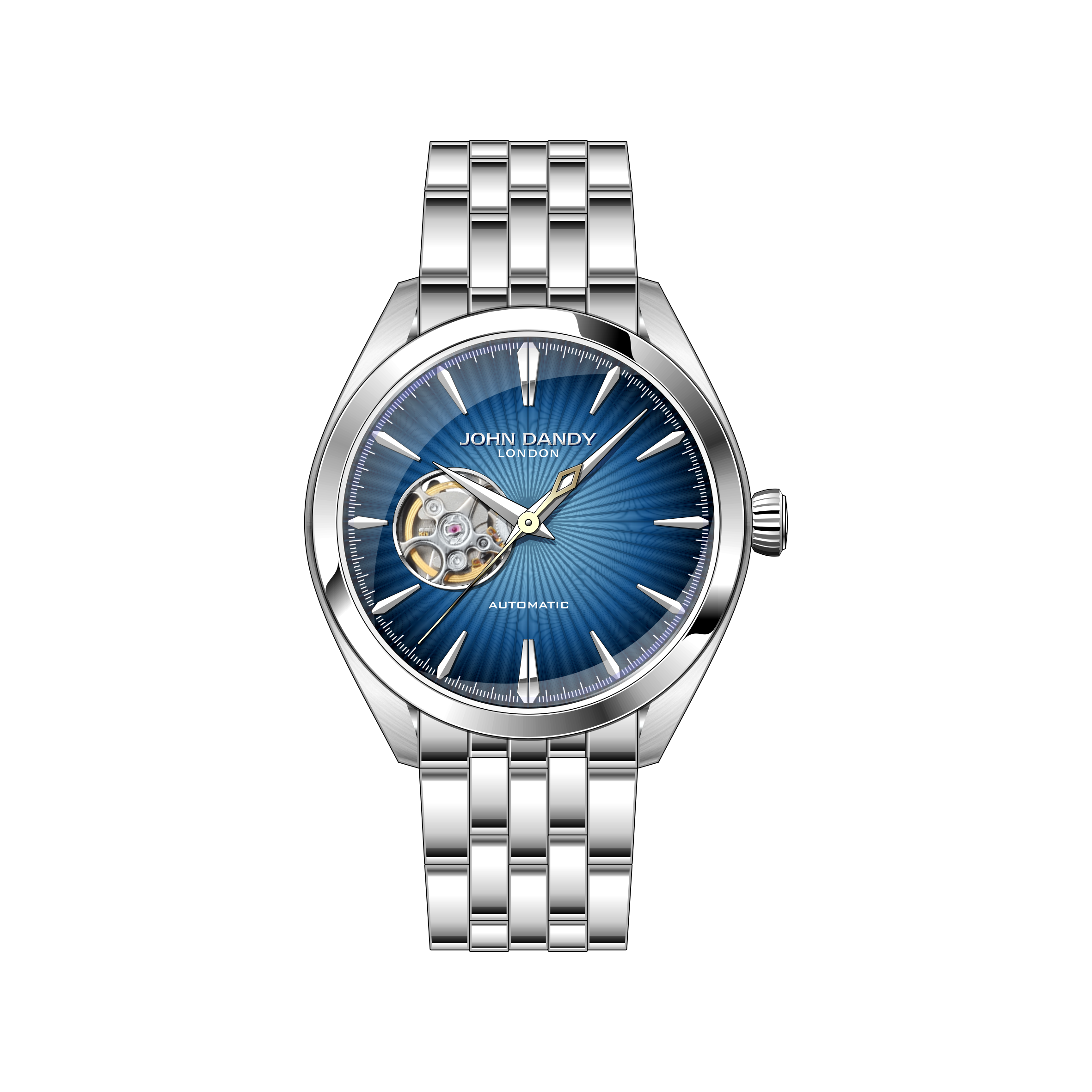 John Dandy JD5307M Orologio Quarzo Pelle Blu Uomo