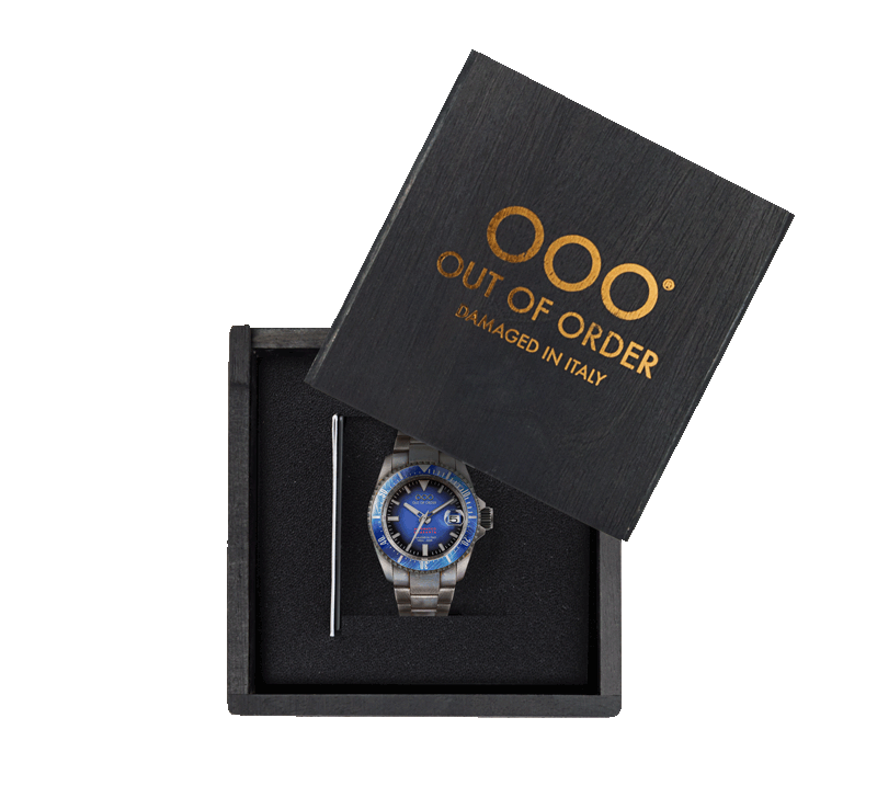 Out Of Order Quaranta Orologio Automatico 40mm Blu
