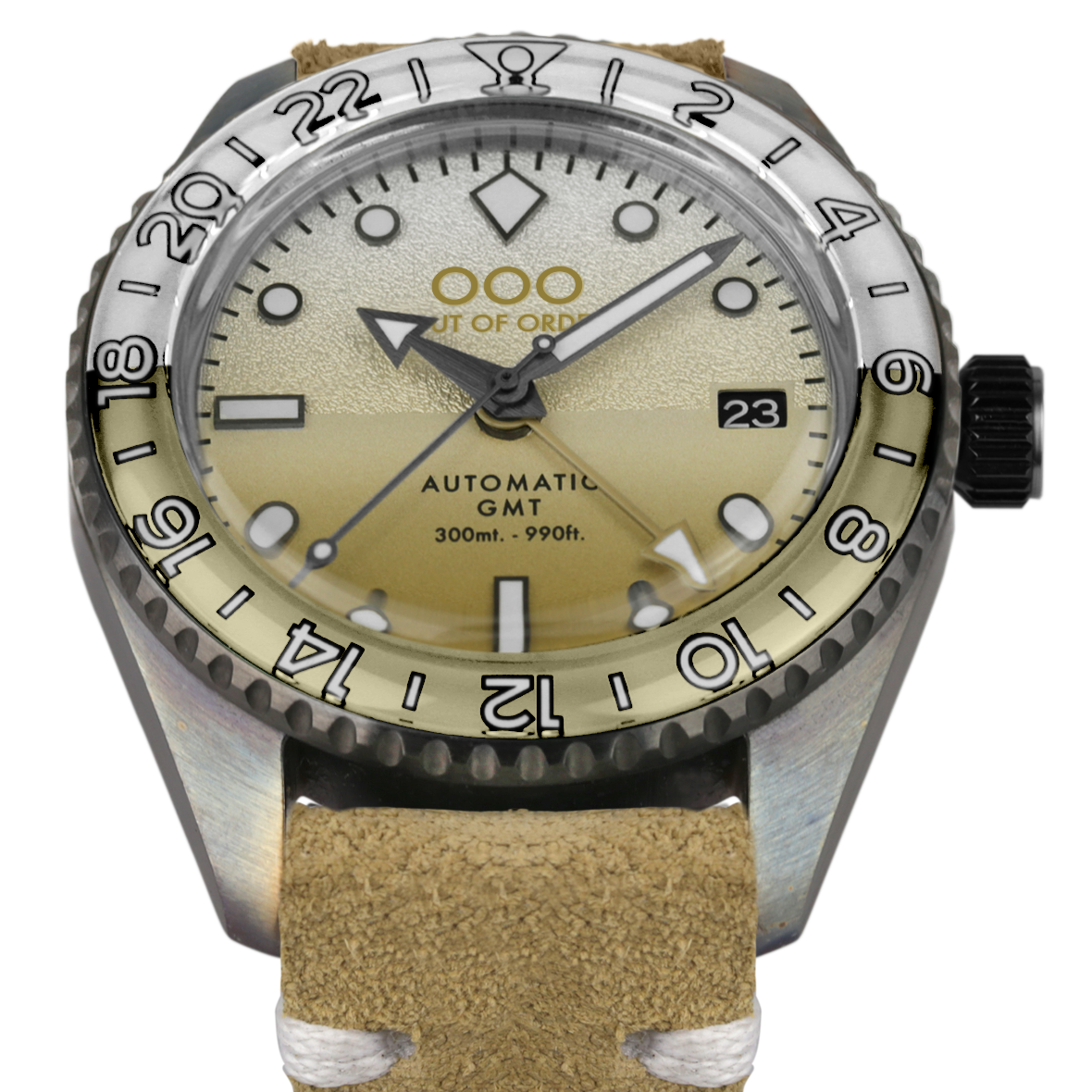 Out Of Order Shaker Margarita Automatic GMT orologio marrone 40 mm