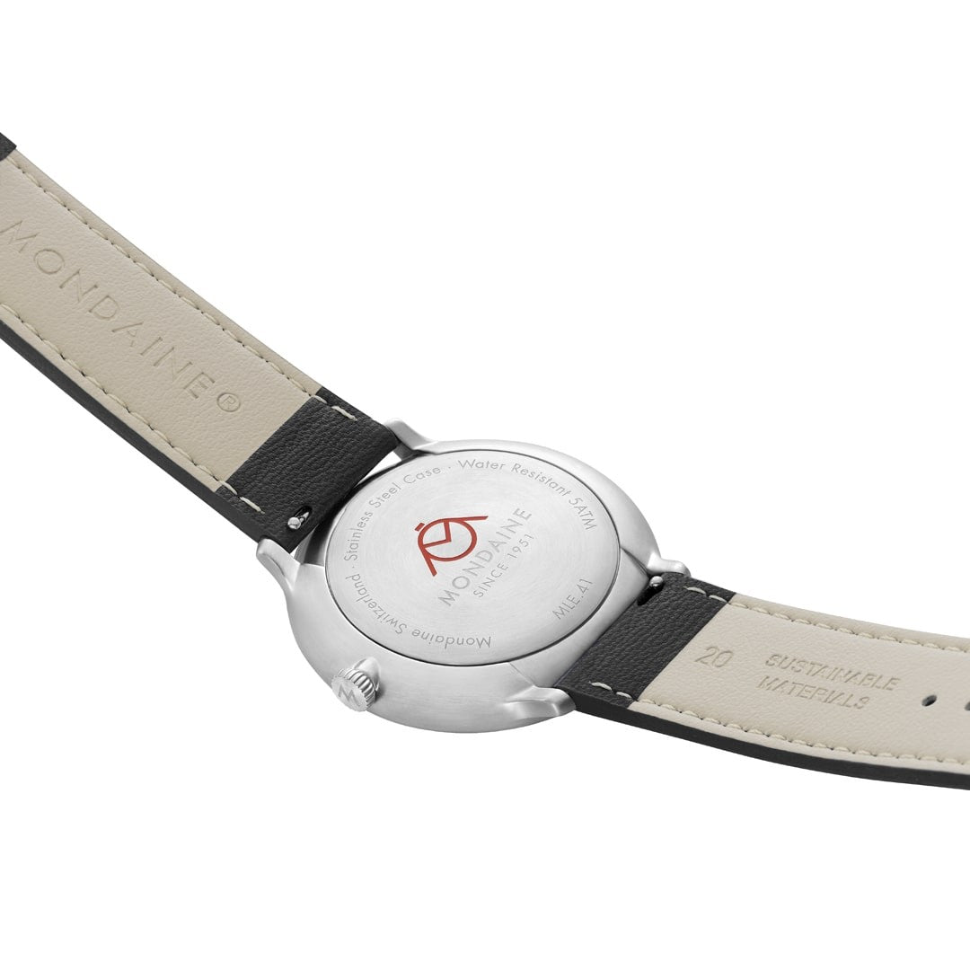 Mondaine Doppio Silver Orologio 41 mm Argento