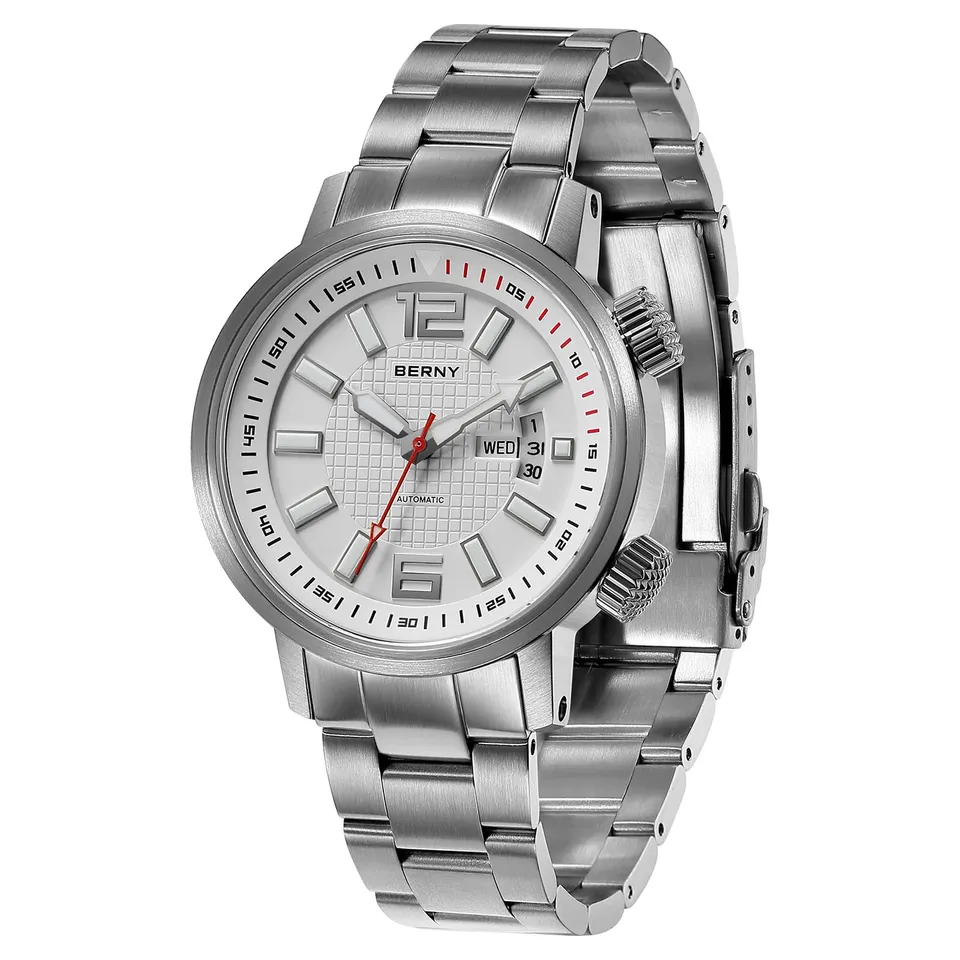 Berny Diver orologio automatico uomo bianco 20ATM