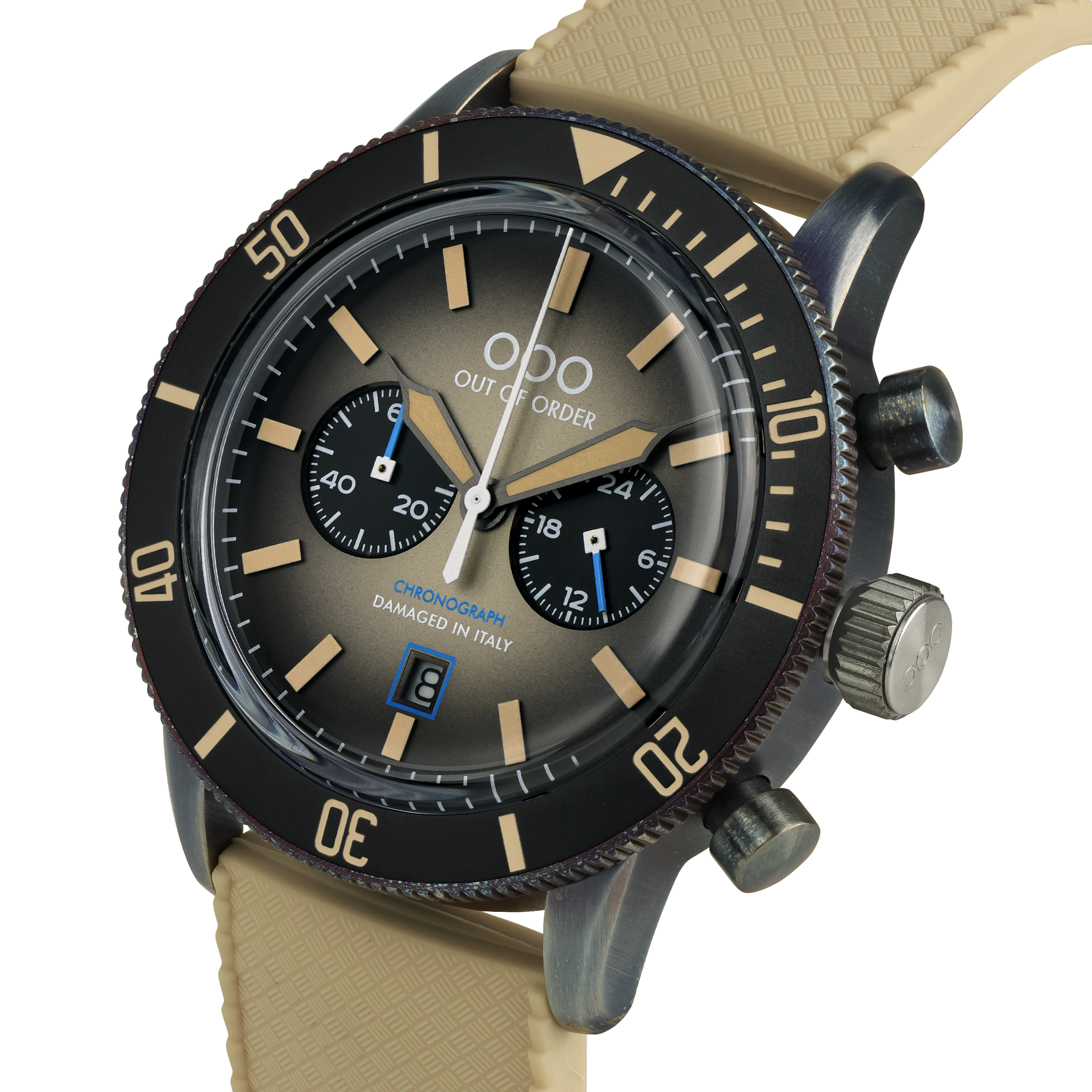 Out Of Order Pilot Sand orologio cronografo 43 mm marrone