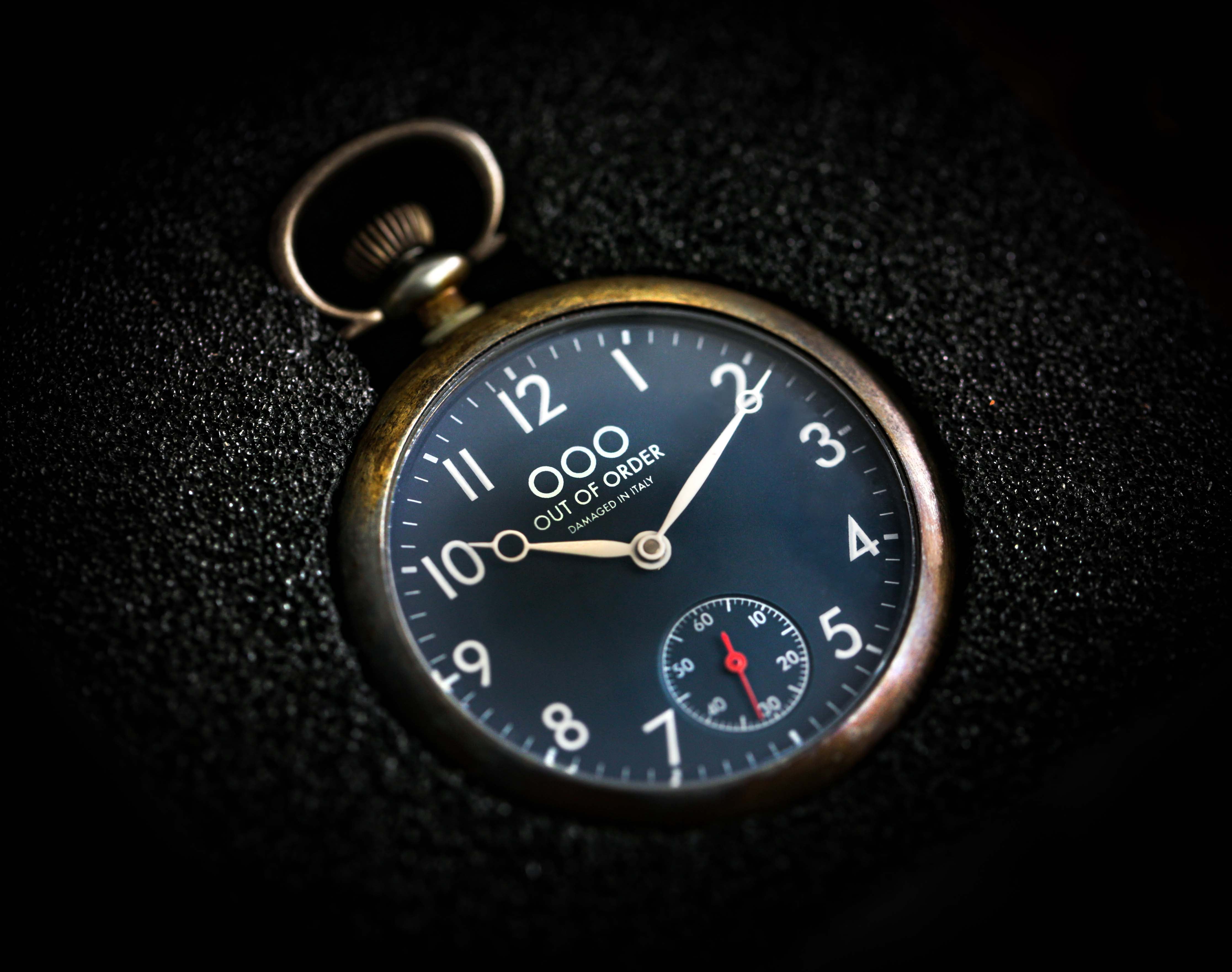 Out Of Order Calabrone Blue orologio da tasca 47 mm