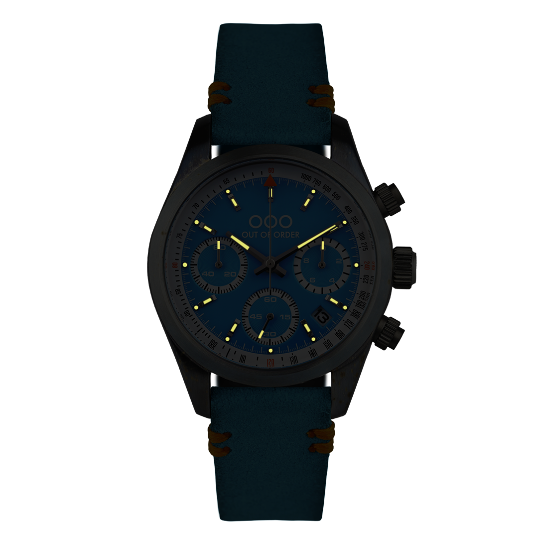 Out Of Order Sporty Azure Cronografo orologio blu 40 mm