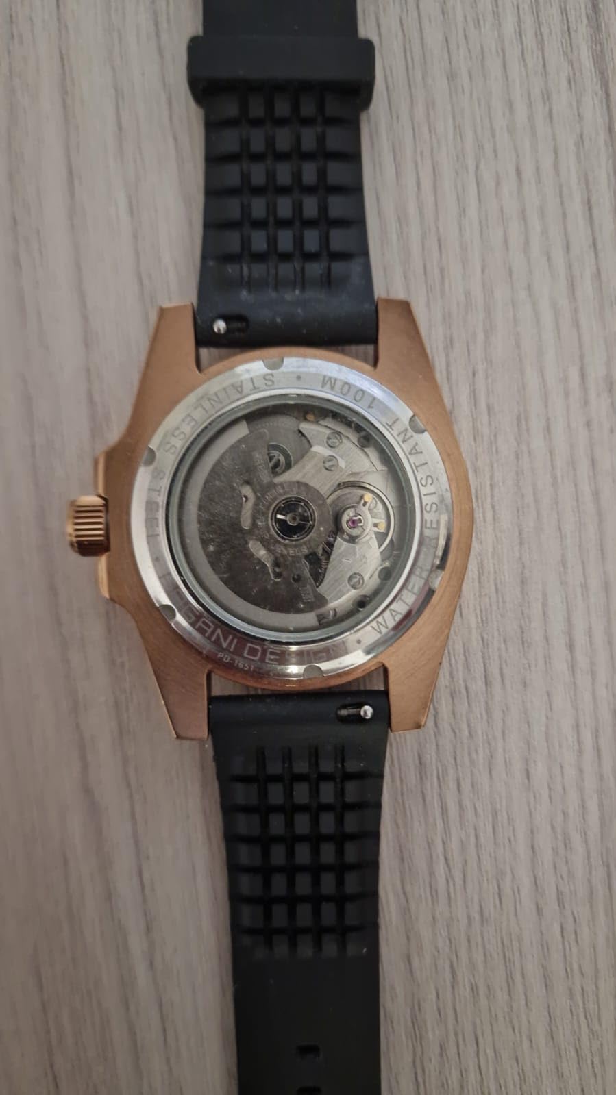 Suzaku Automatico Orologio Uomo Acciaio Zaffiro 100 m