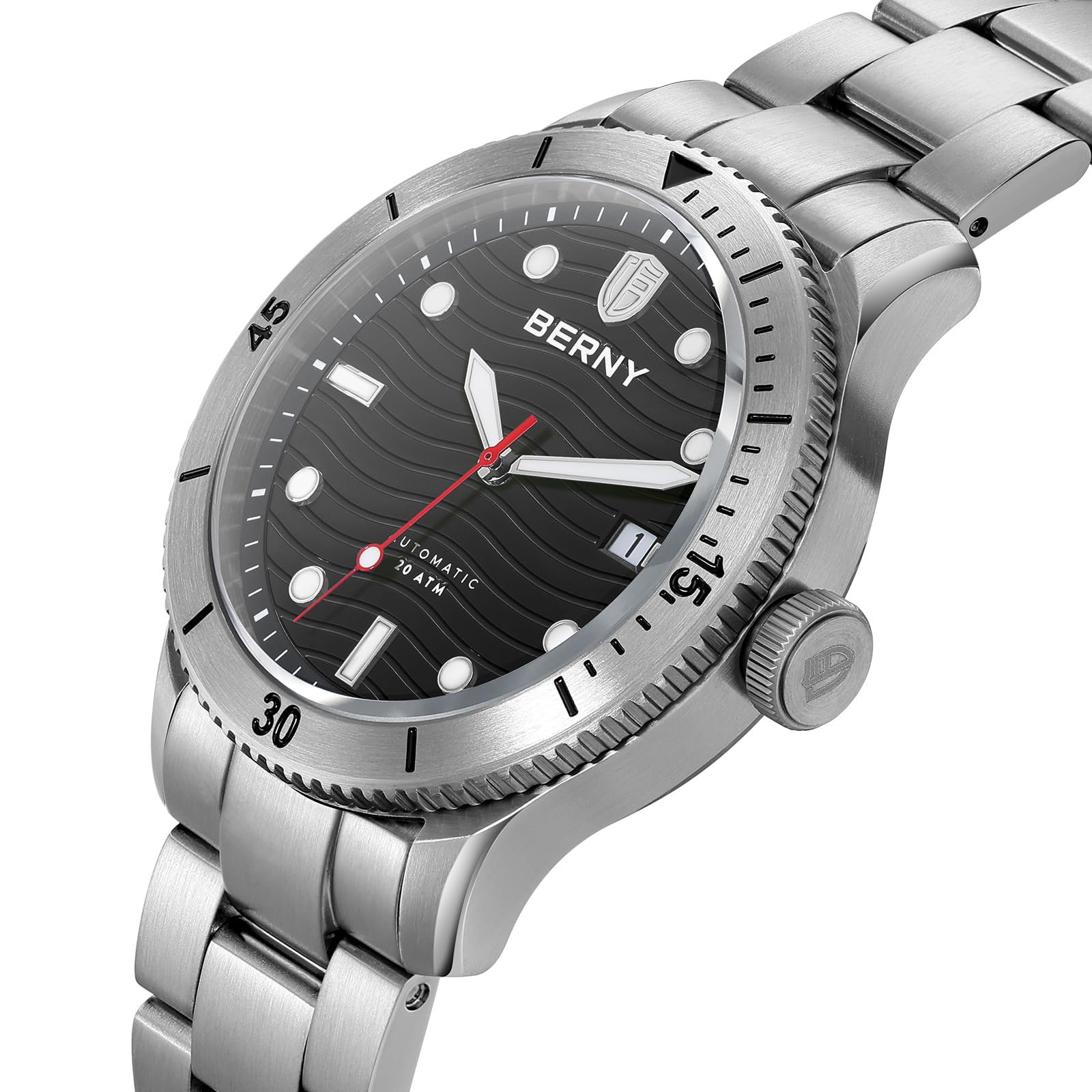 Berny Diver orologio automatico acciaio 20 ATM C3