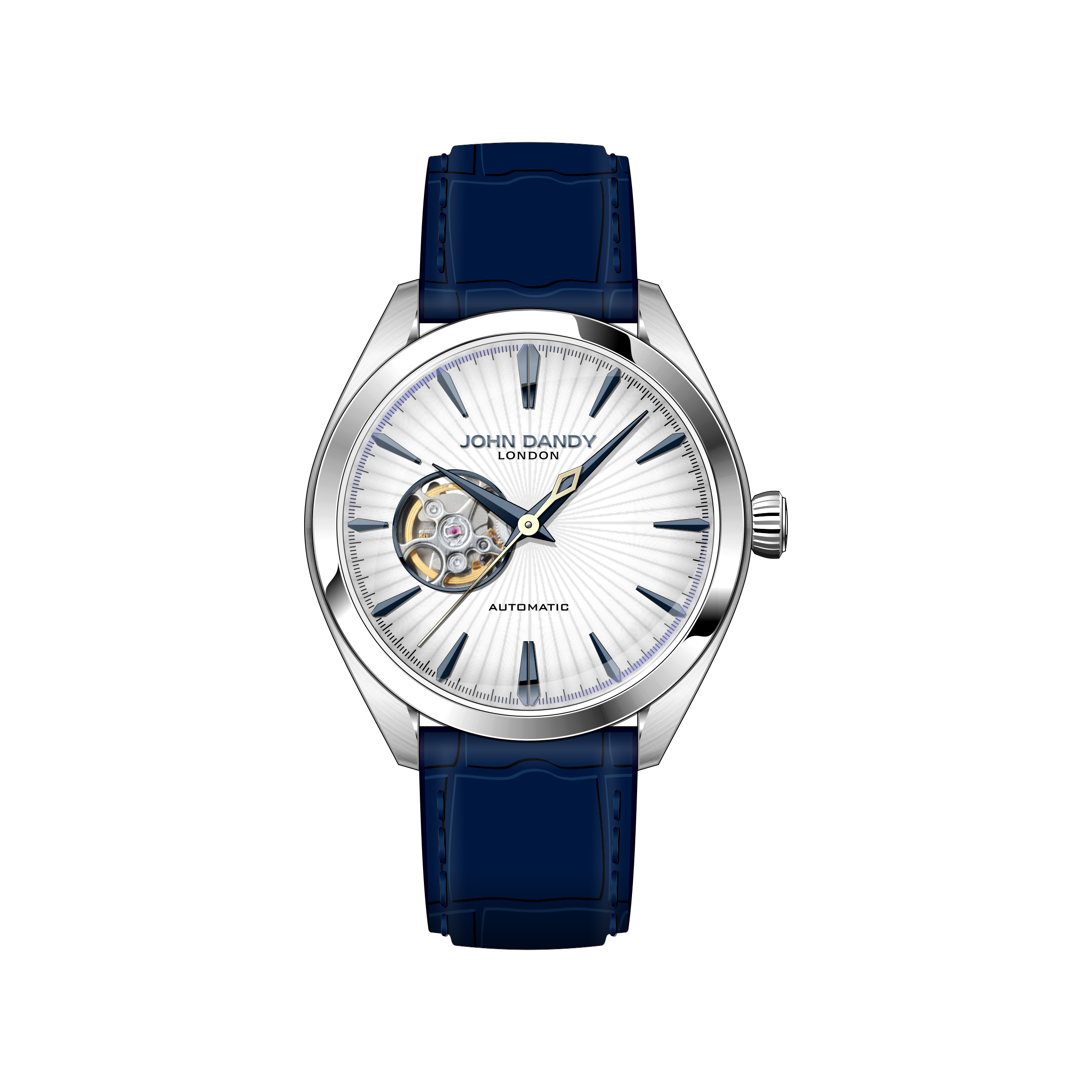 John Dandy JD5307M Orologio Quarzo Pelle Blu Uomo
