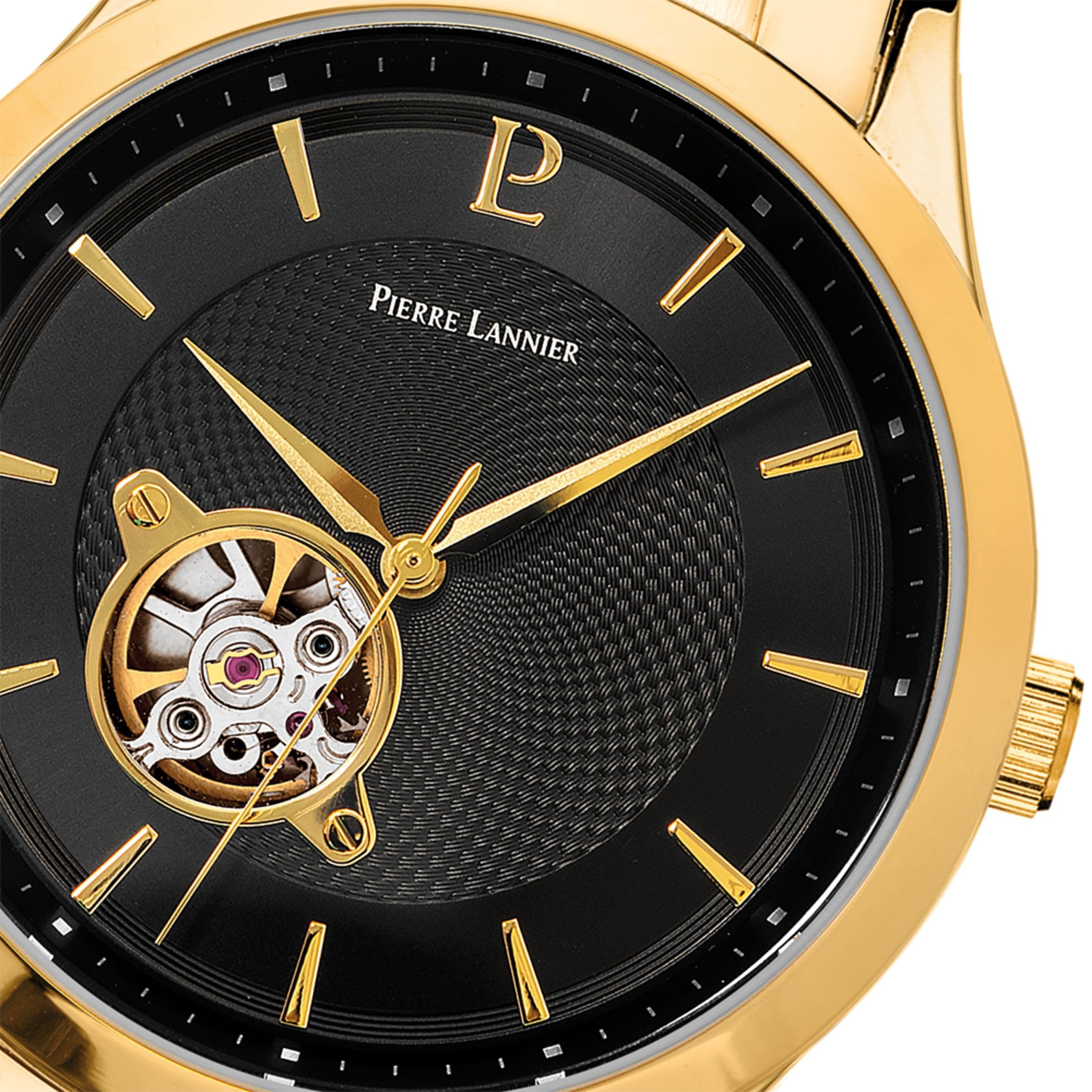 Pierre Lannier Fleuret orologio automatico nero 42,5 mm