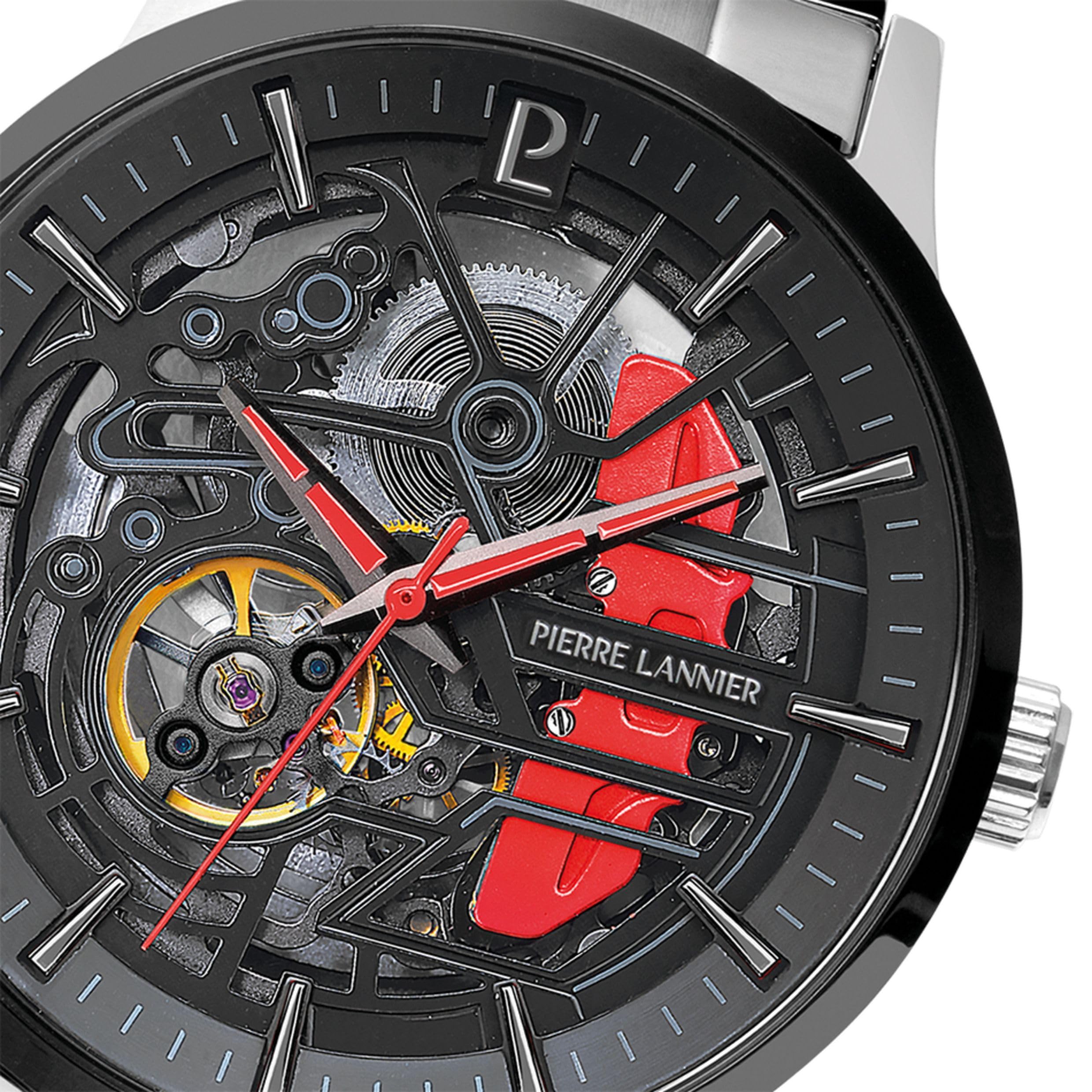 Pierre Lannier Paddock orologio automatico 43 mm acciaio