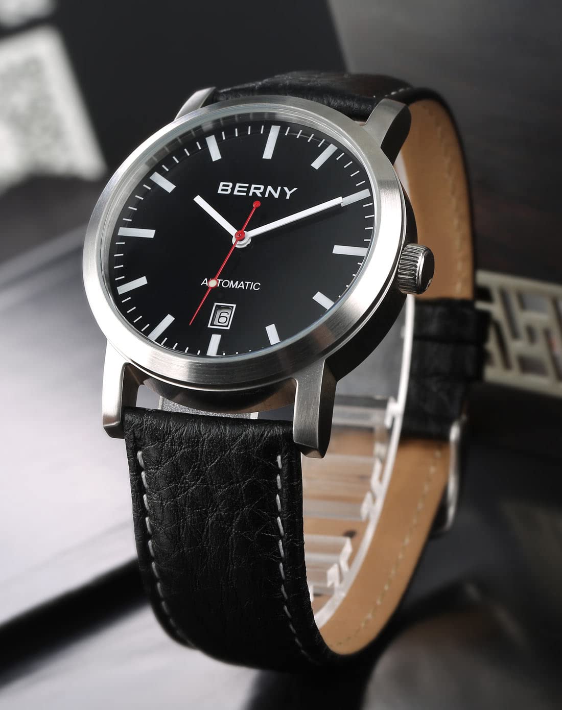 Berny ST1612 Orologio Uomo Nero Automatico