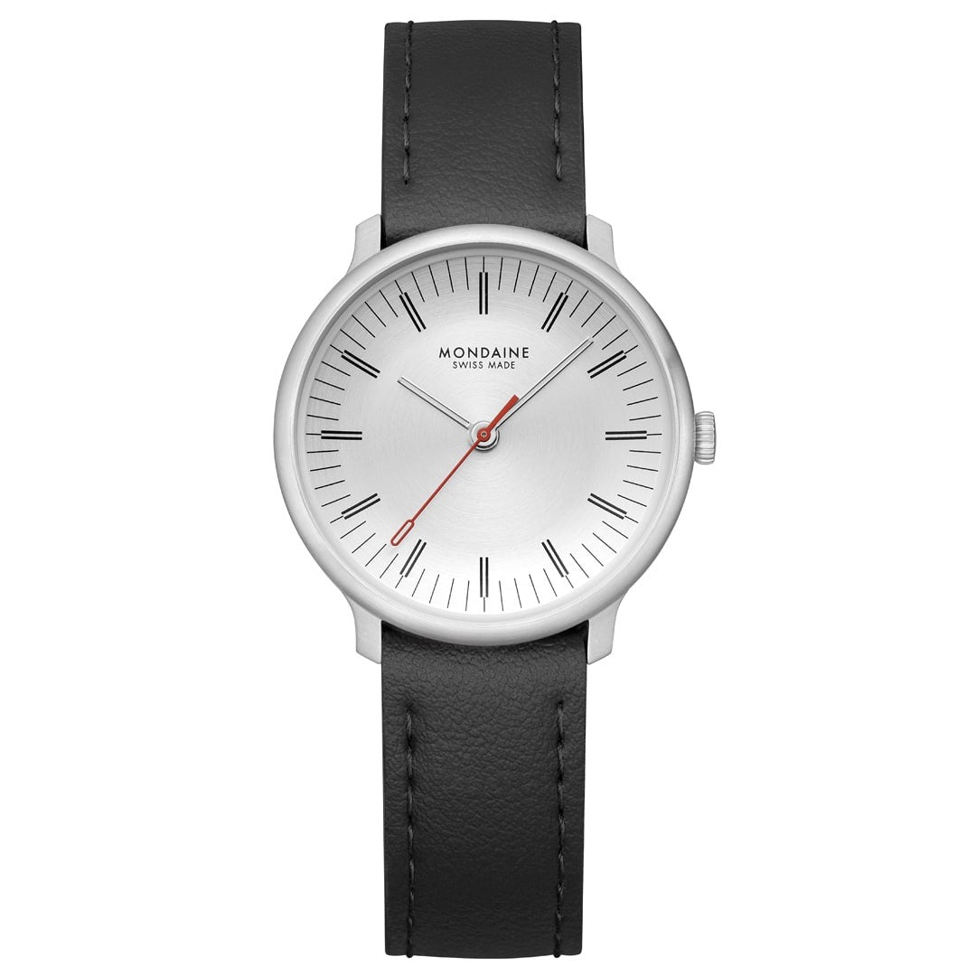Mondaine Doppio Silver 33mm orologio donna