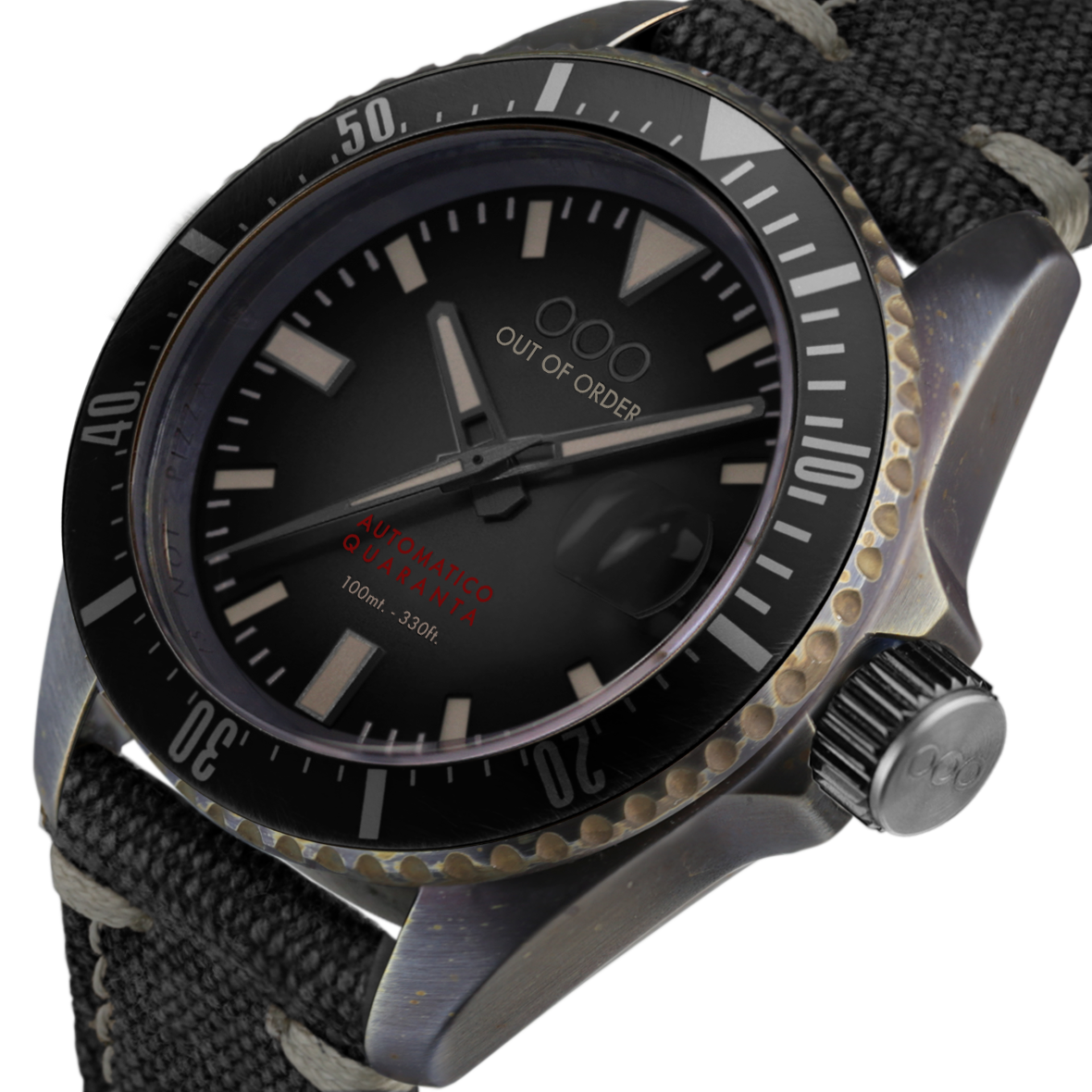 Out Of Order Automatico Quaranta Black orologio automatico 40 mm nero