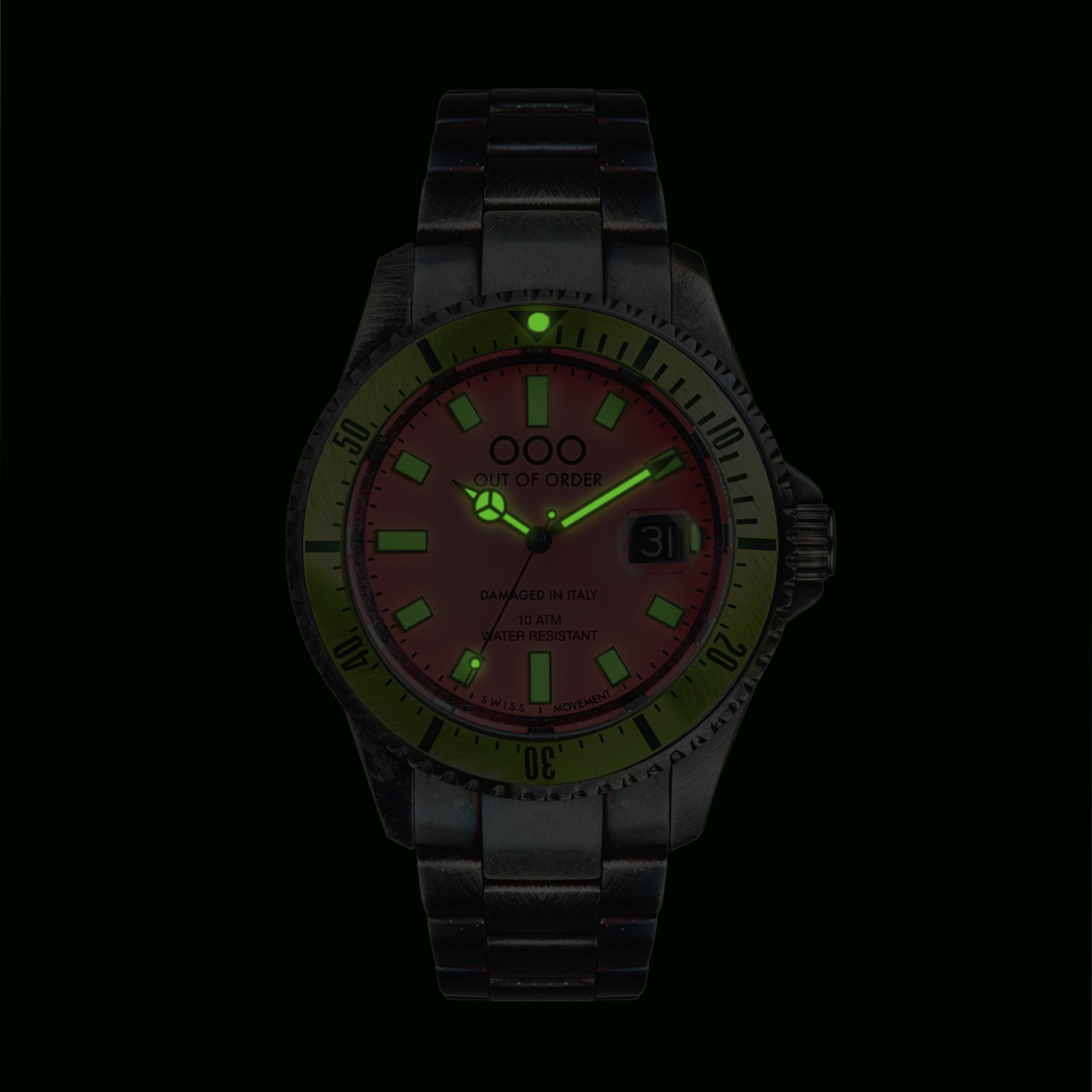 Out Of Order Casanova Anguria orologio quarzo rosa 44 mm
