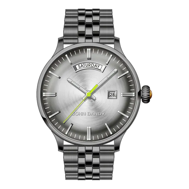John Dandy JD-2572M orologio automatico argento